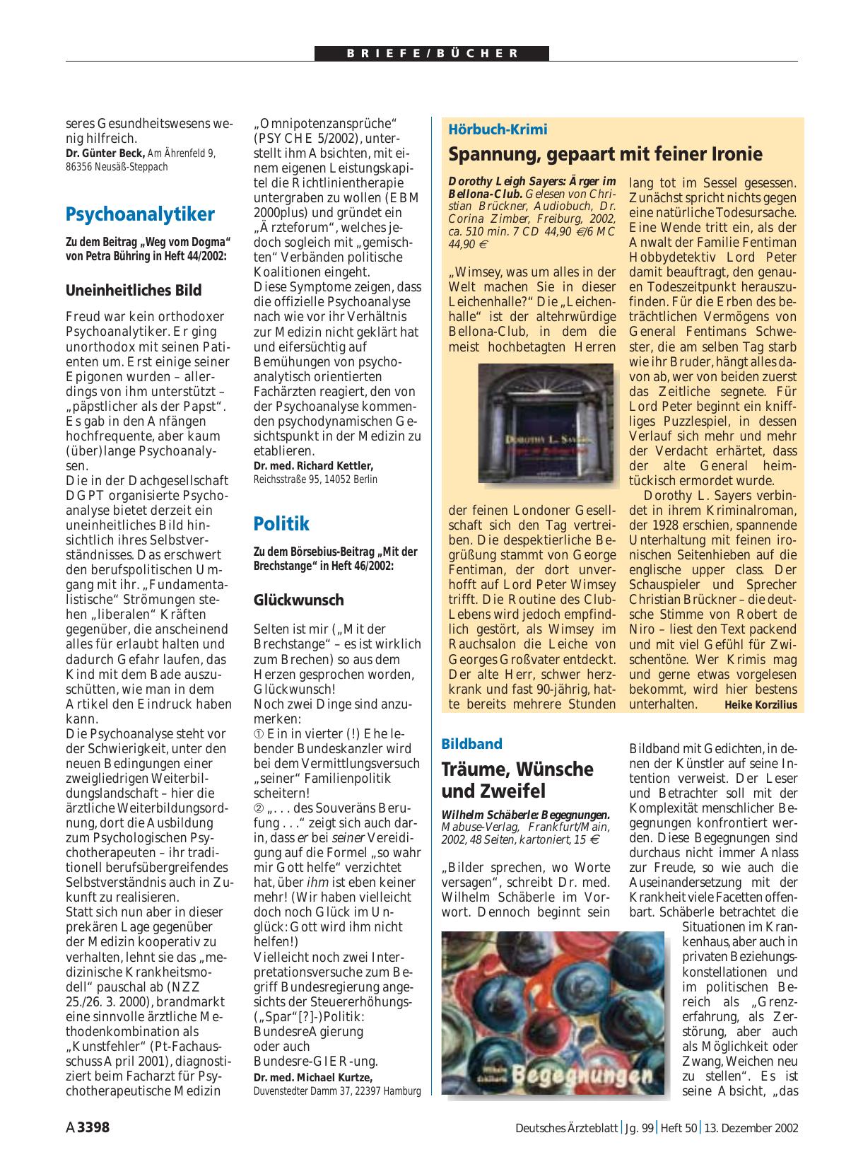 Vorschauseite 1: Begegnungen