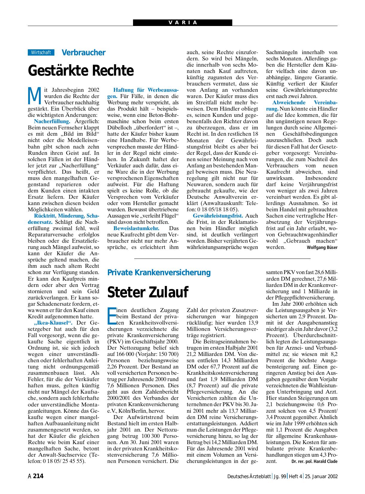 Vorschauseite 1: Private Krankenversicherung: Steter Zulauf