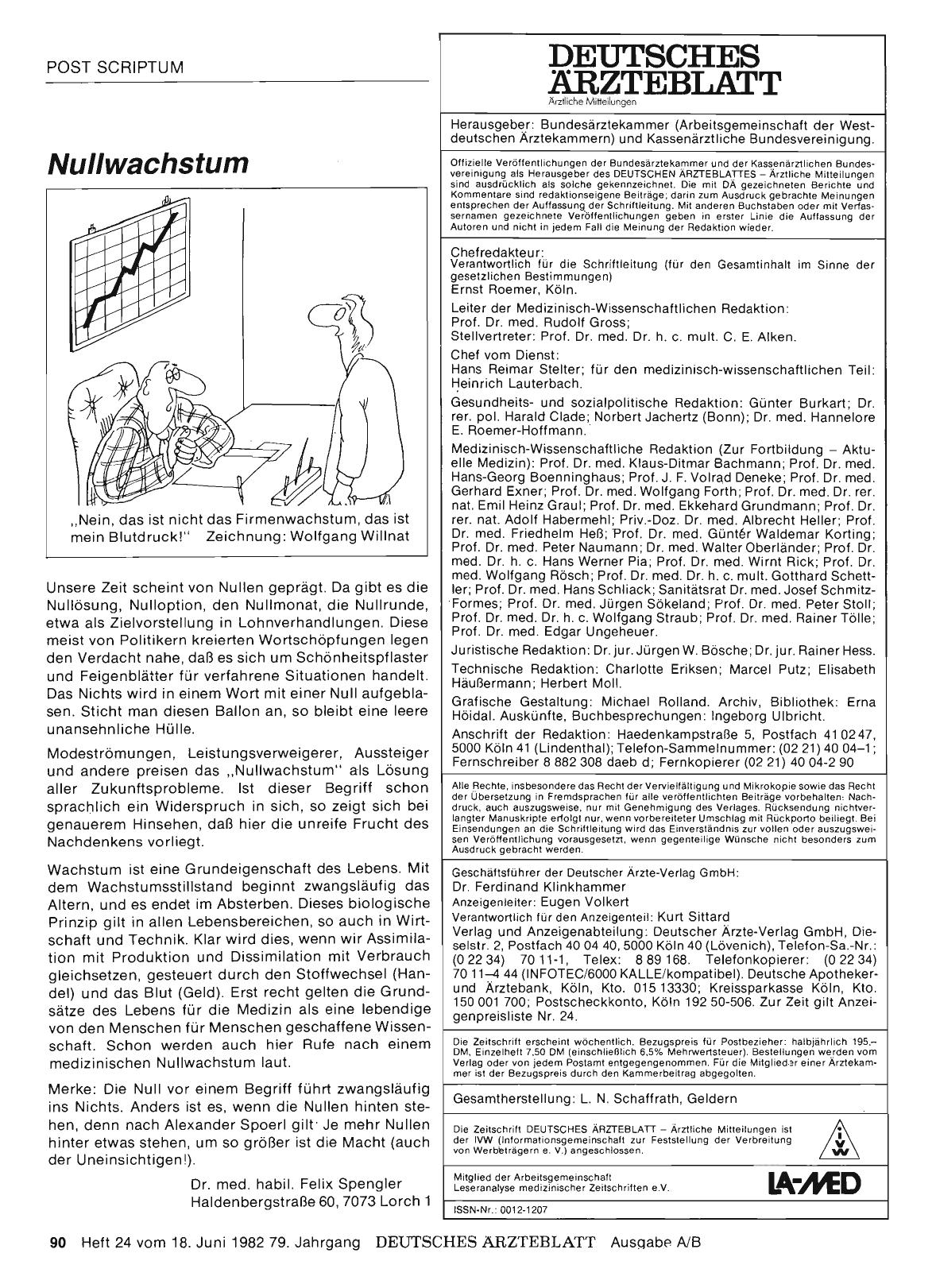 Vorschauseite 1: Nullwachstum