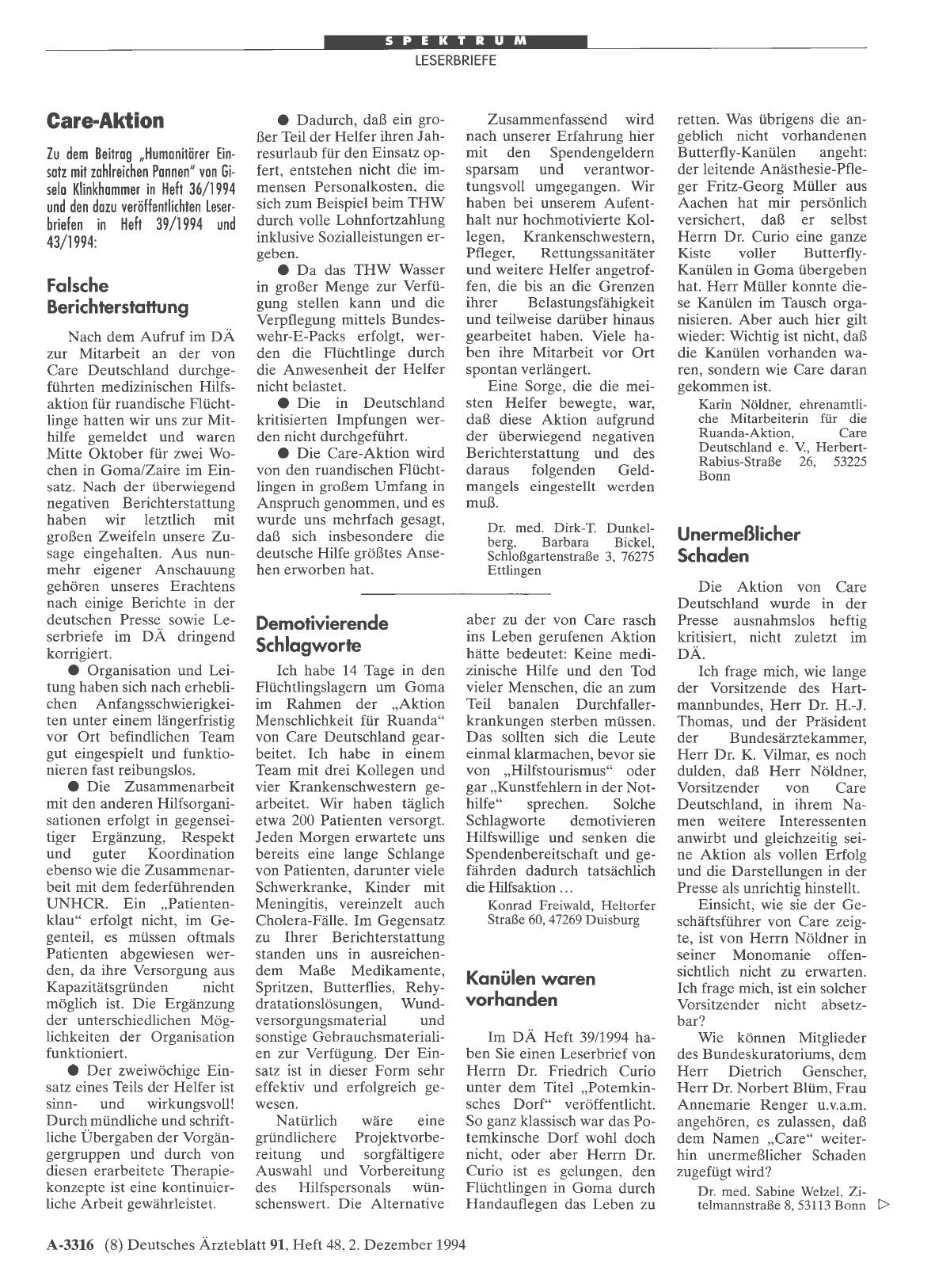 Vorschauseite 1: Care-Aktion: Demotivierende Schlagworte