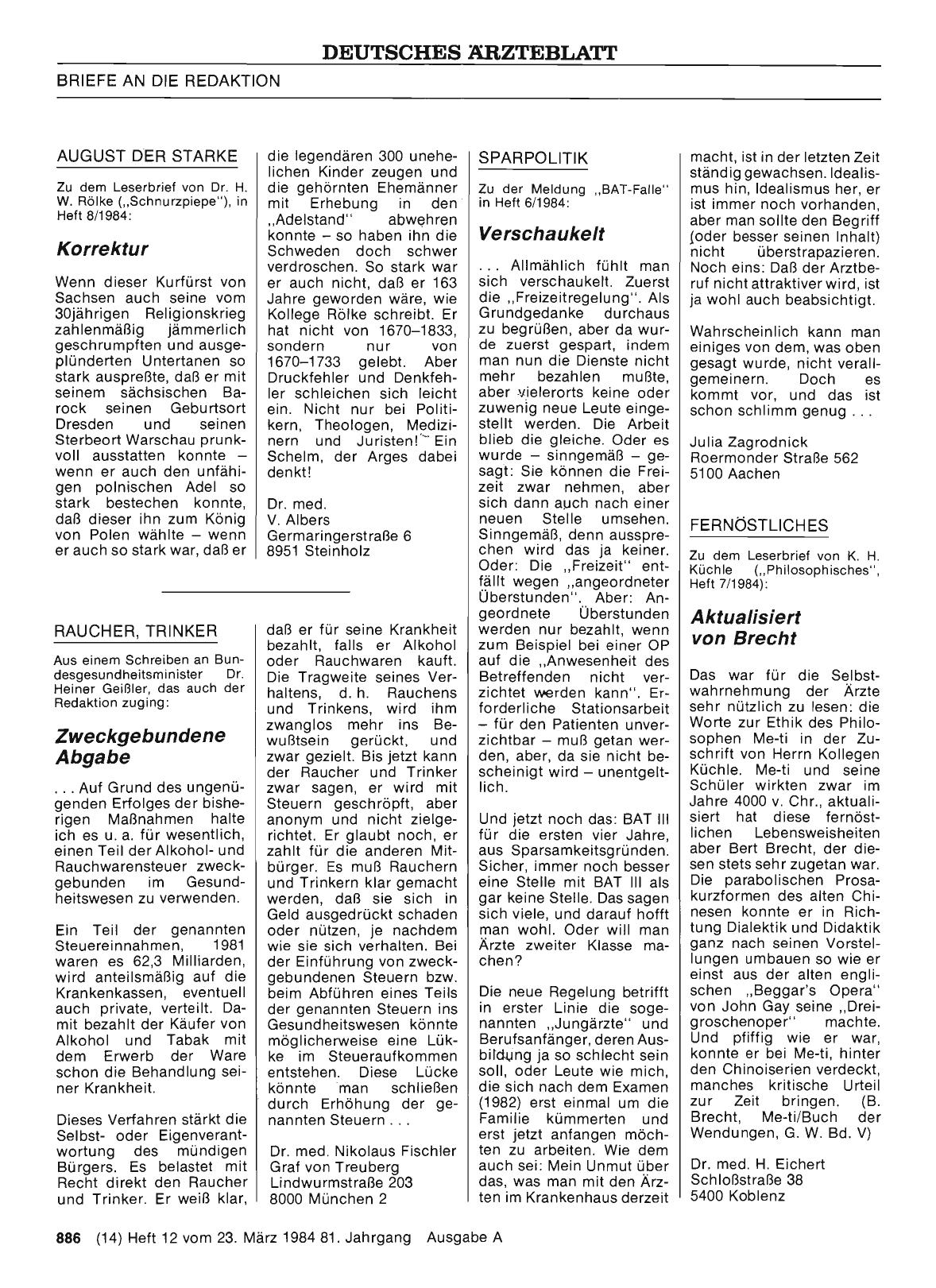 Vorschauseite 1: RAUCHER, TRINKER: Zweckgebundene Abgabe