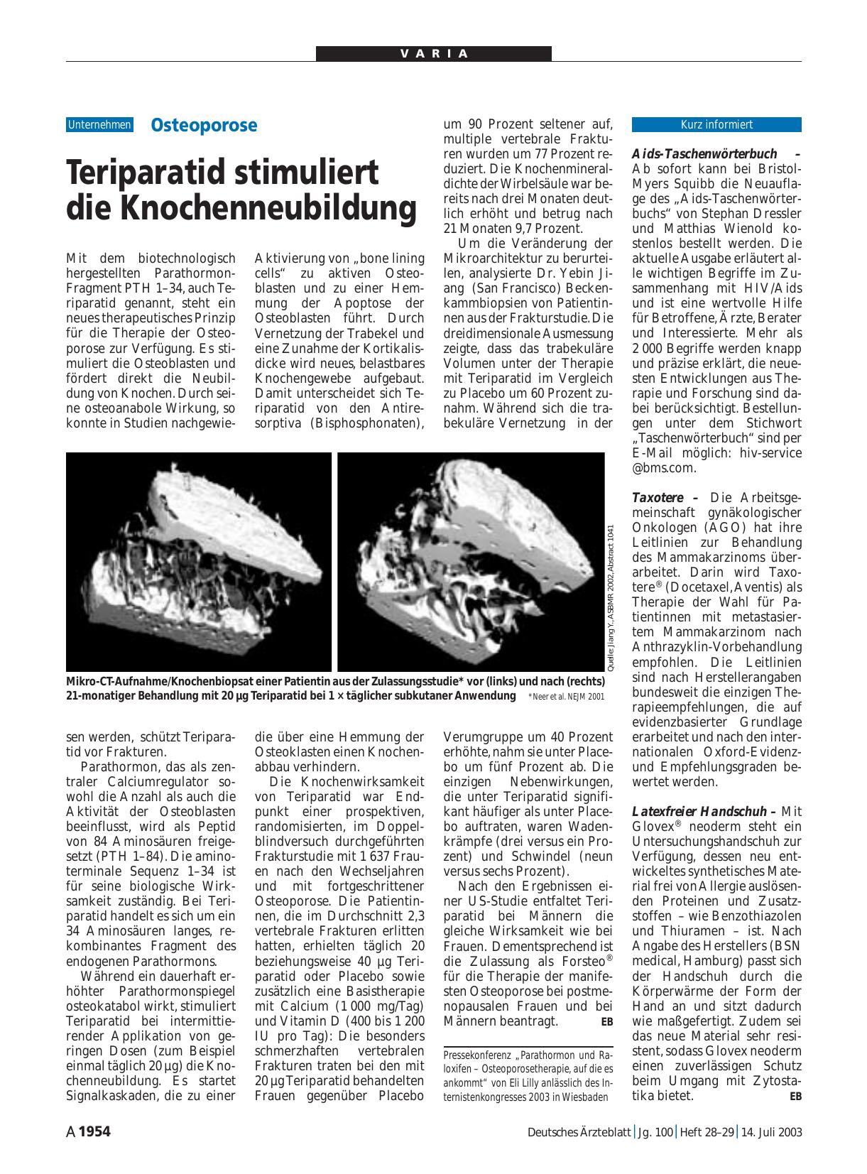 Vorschauseite 1: Taxotere