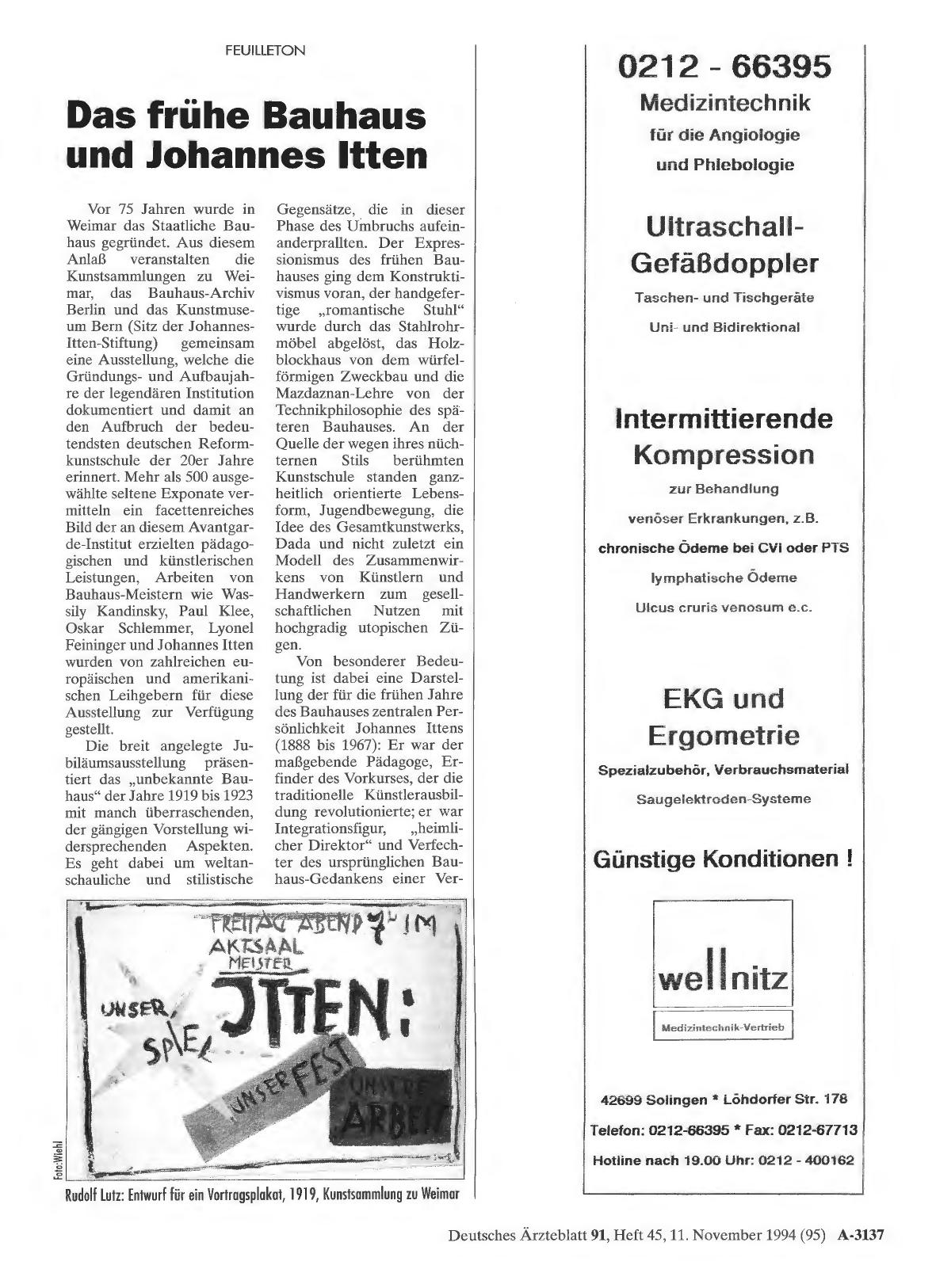 Vorschauseite 1: Das frühe Bauhaus und Johannes Itten
