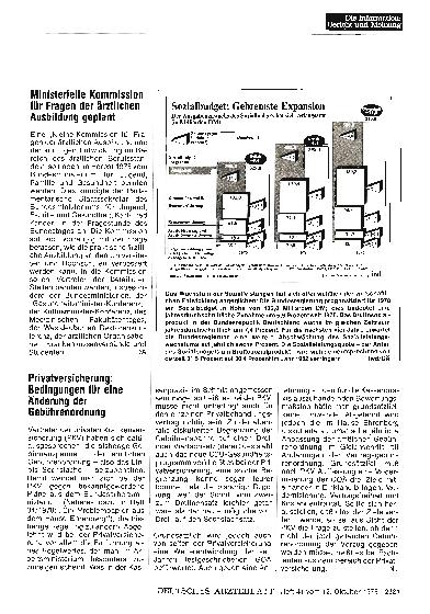 Vorschauseite 1: Ministerielle Kommission für Fragen der ärztlichen Ausbildung geplant