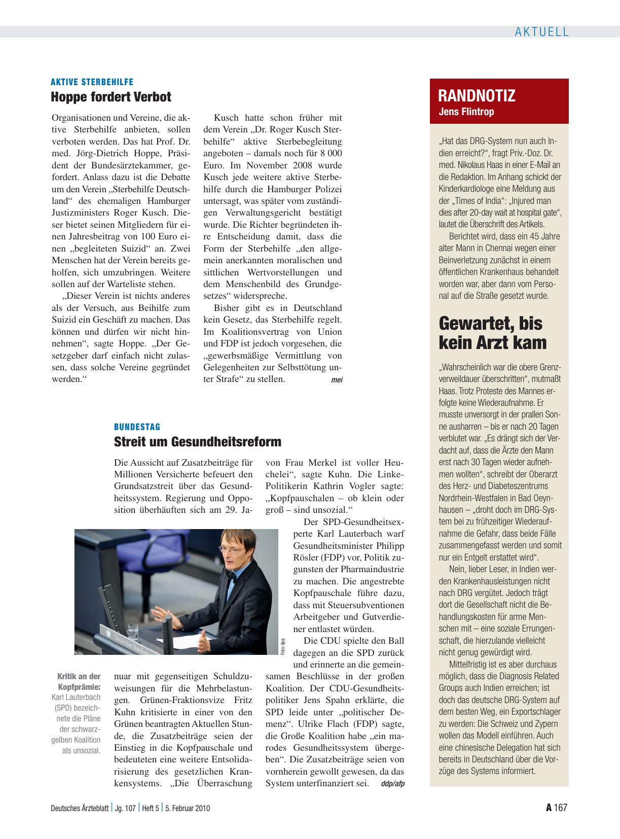 Vorschauseite 1: Randnotiz: Gewartet, bis kein Arzt kam