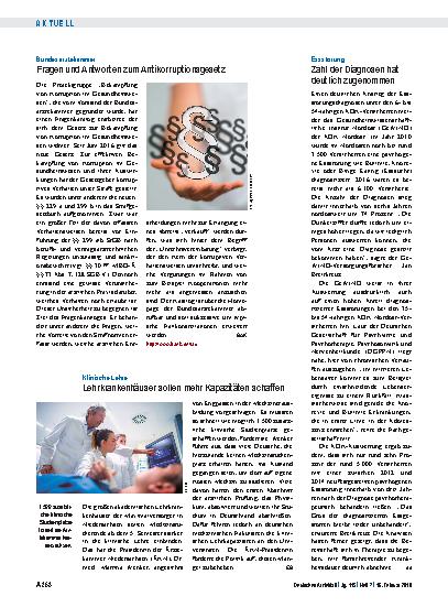 Vorschauseite 1: Klinische Lehre: Lehrkrankenhäuser sollen mehr Kapazitäten schaffen