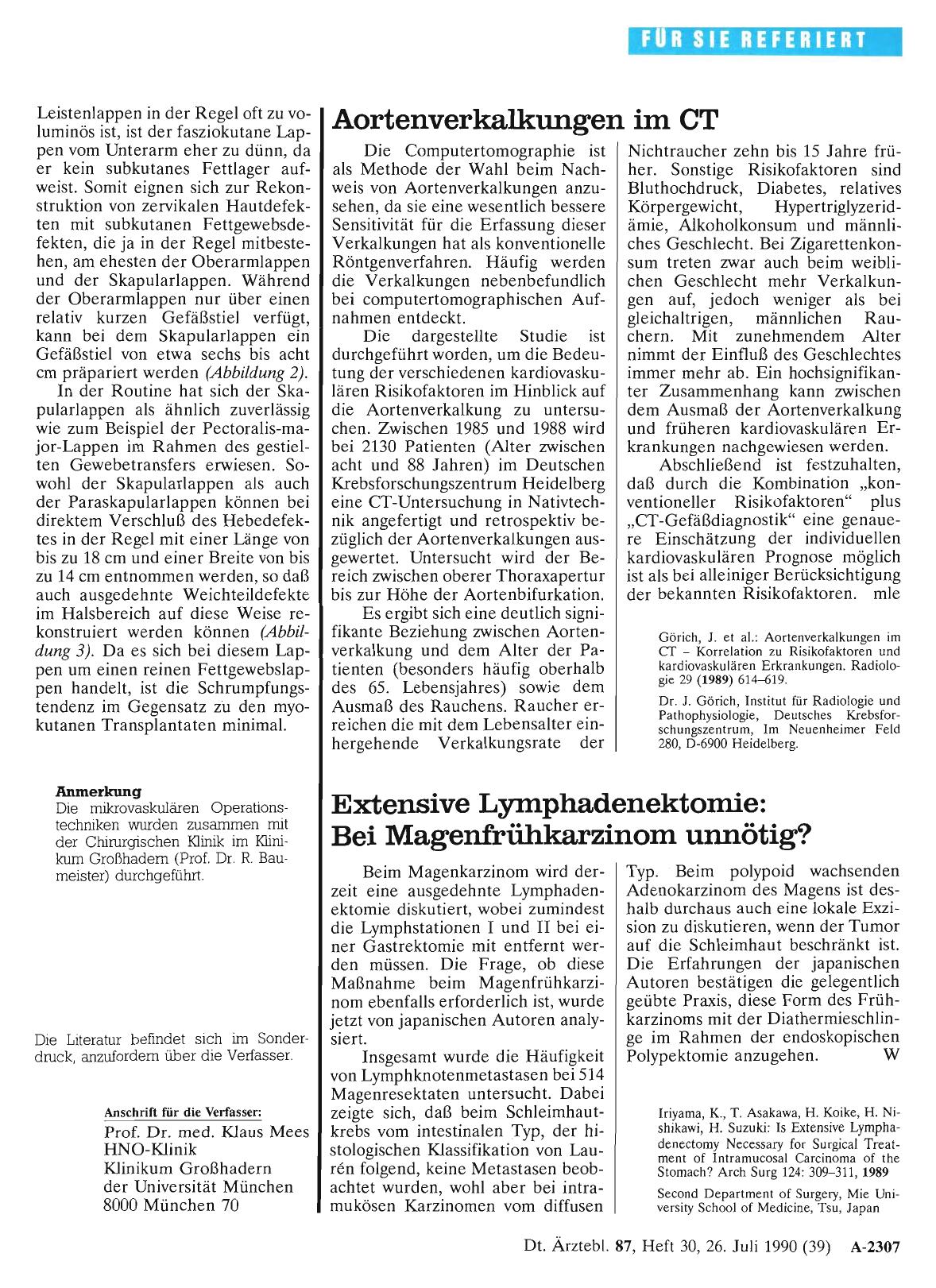 Vorschauseite 1: Aortenverkalkungen im CT