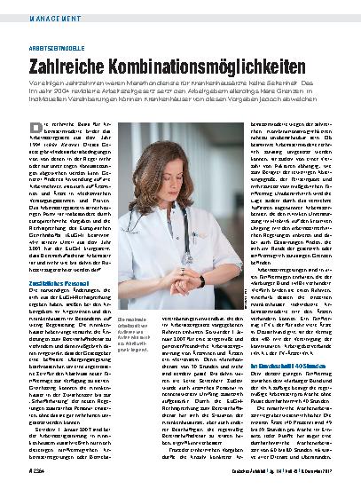 Vorschauseite 1: Arbeitszeitmodelle: Zahlreiche Kombinationsmöglichkeiten