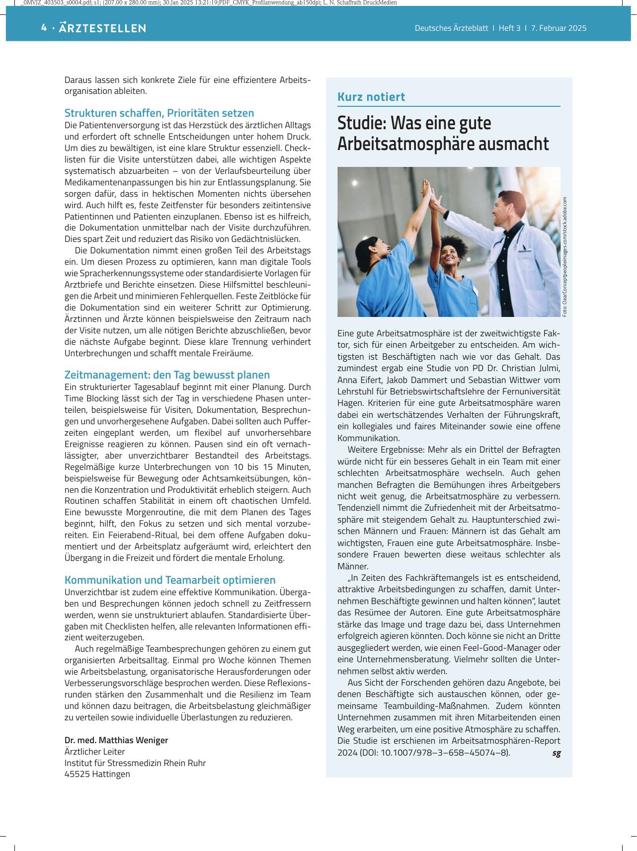 Vorschauseite 1: Studie: Was eine gute Arbeitsatmosphäre ausmacht