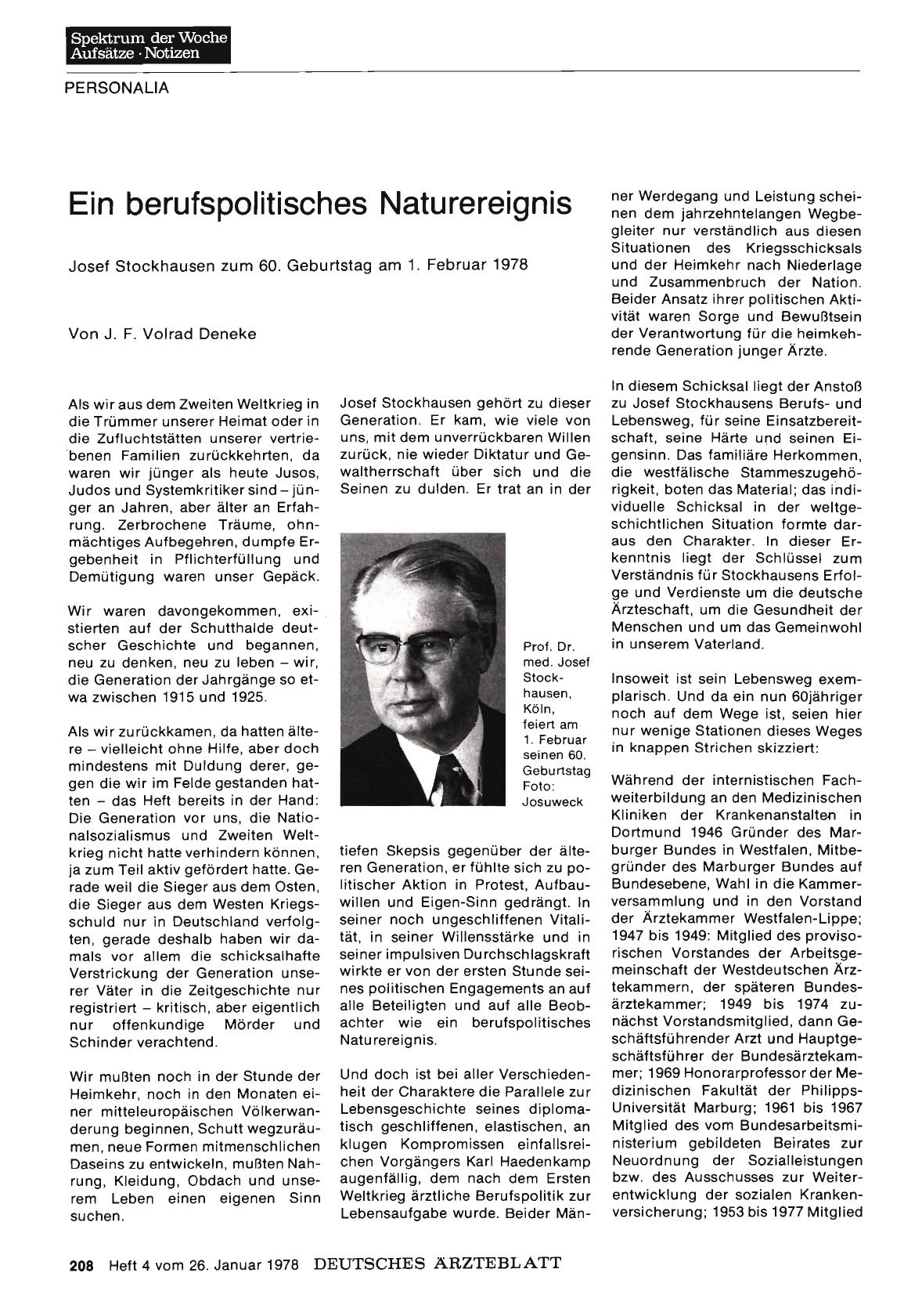 Vorschauseite 1: Ein berufspolitisches Naturereignis