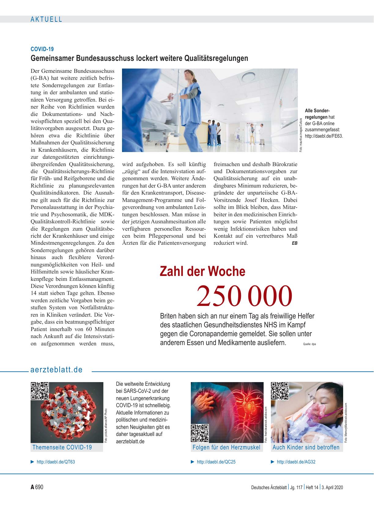 Vorschauseite 1: Zahl der Woche 250 000
