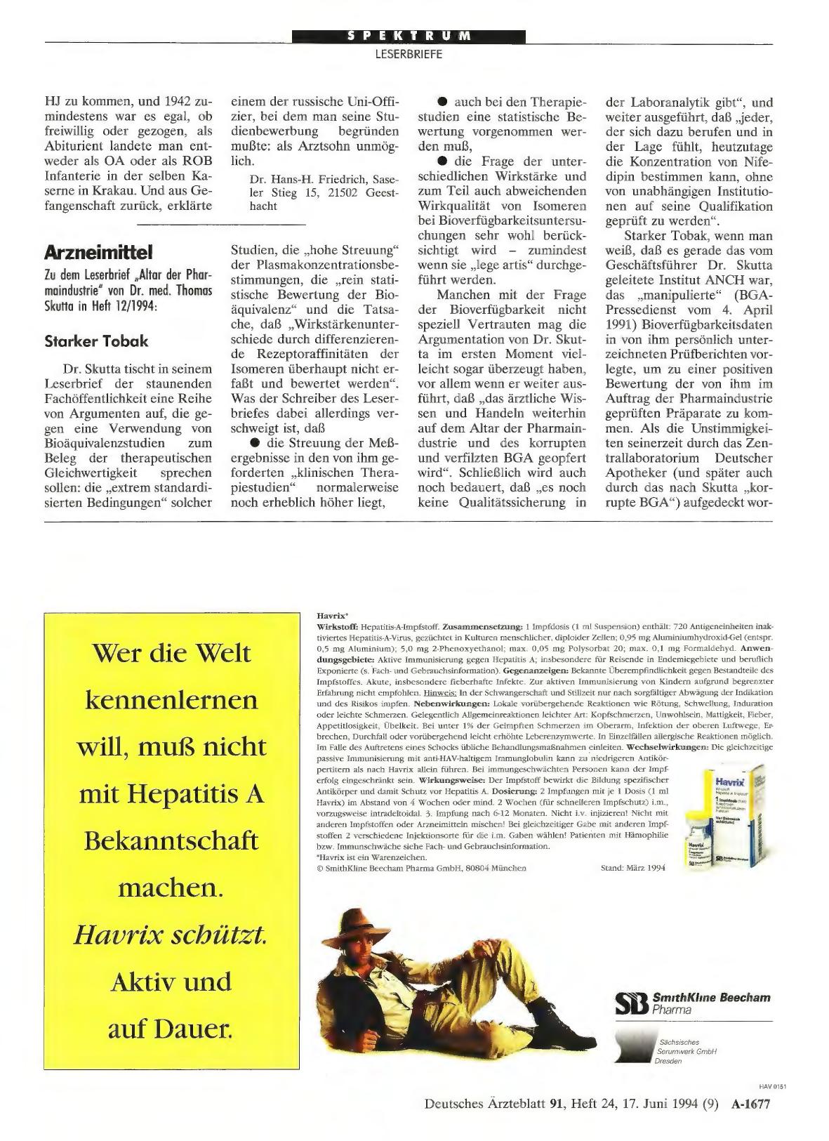 Vorschauseite 1: Arzneimittel: Starker Tobak