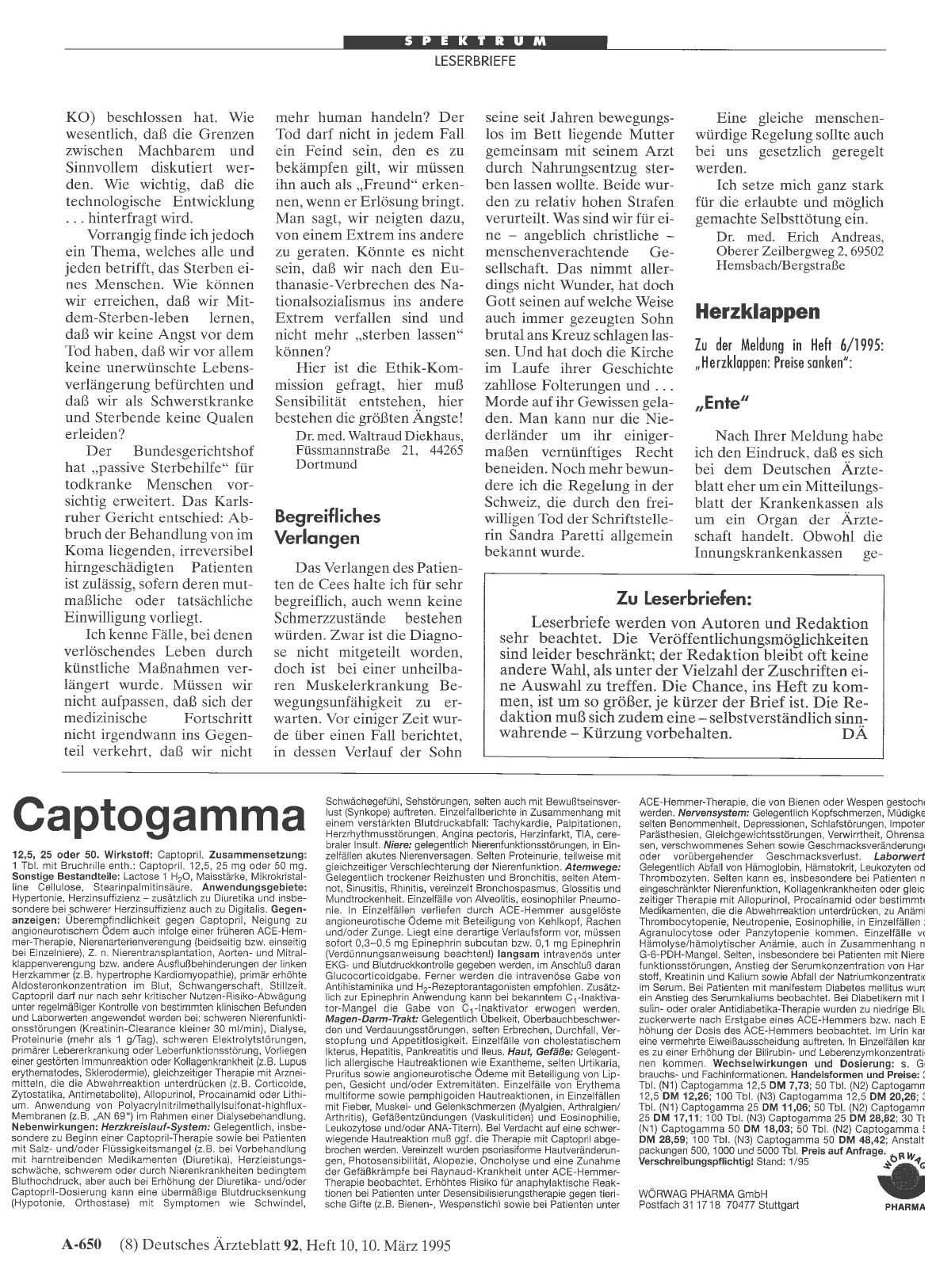 Vorschauseite 1: Sterbehilfe: Begreifliches Verlangen