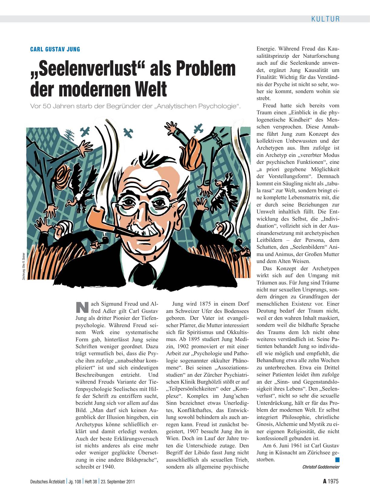 Vorschauseite 1: Carl Gustav Jung: „Seelenverlust“ als Problem der modernen Welt
