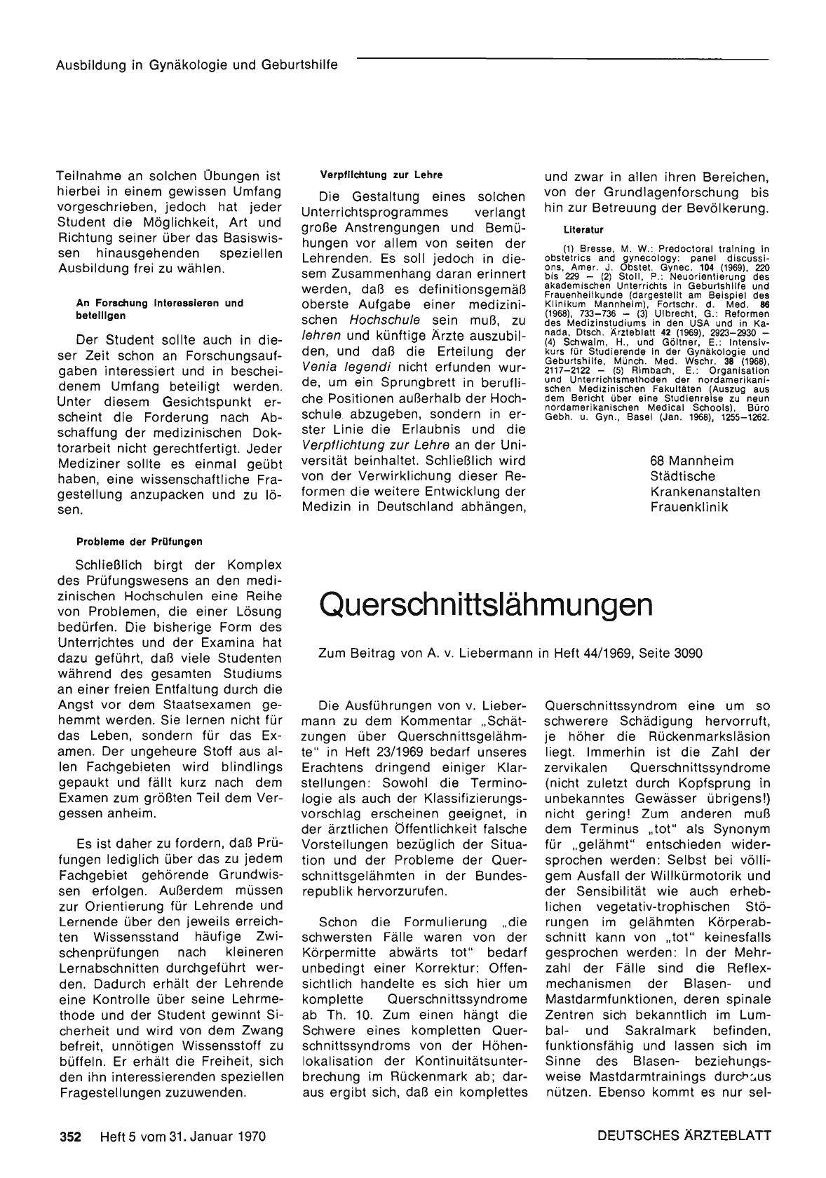 Vorschauseite 1: Querschnittslähmungen