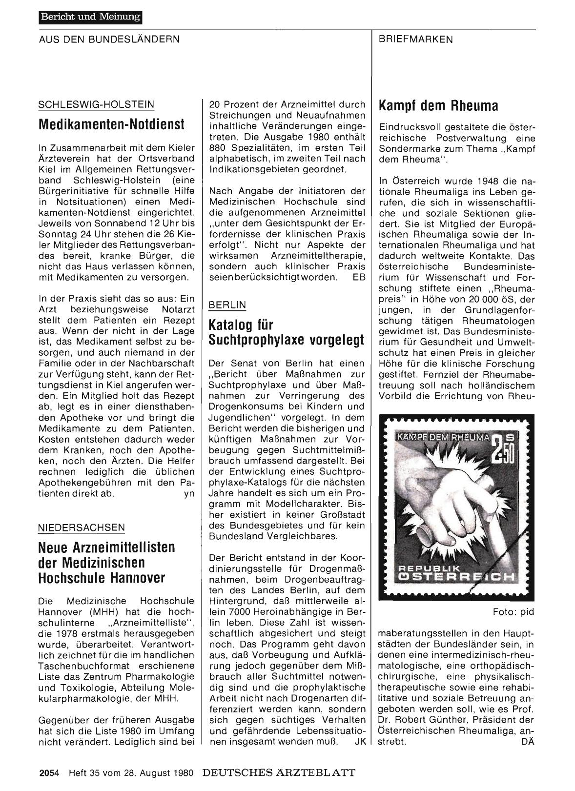 Vorschauseite 1: Kampf dem Rheuma