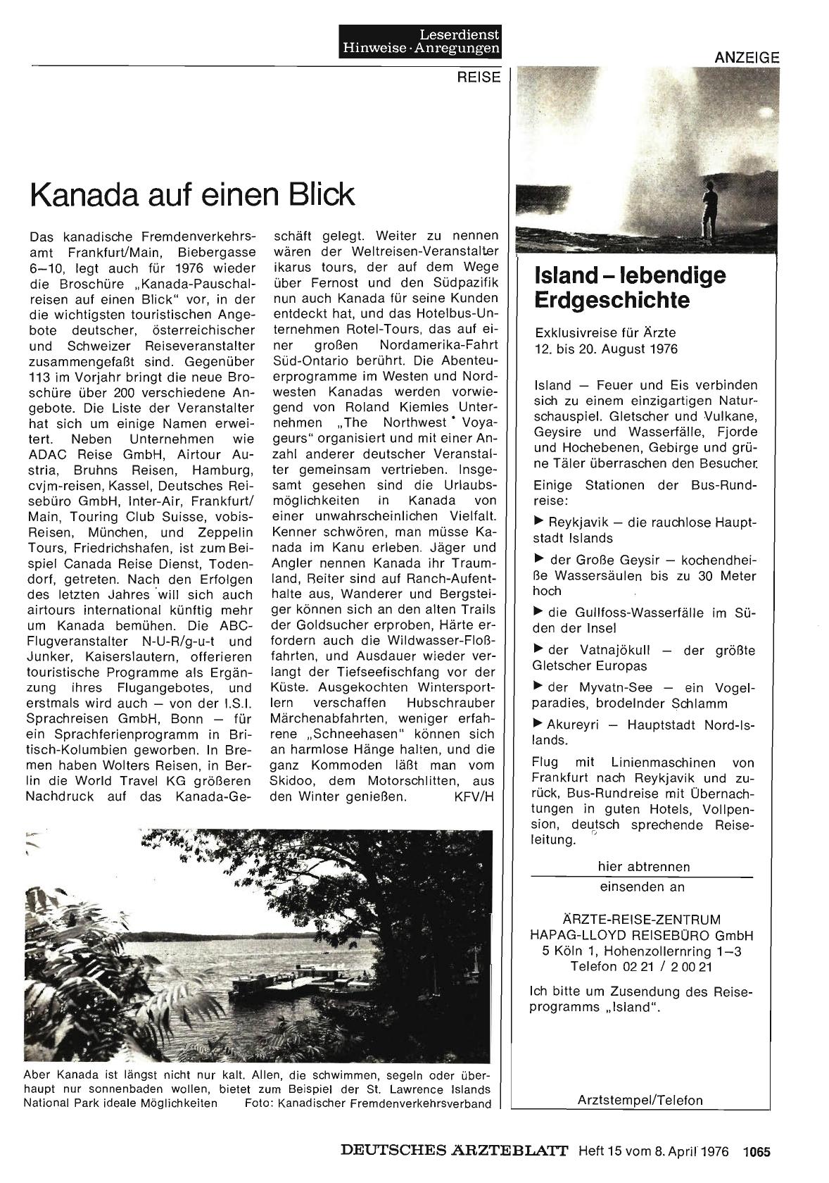 Vorschauseite 1: Kanada auf einen Blick
