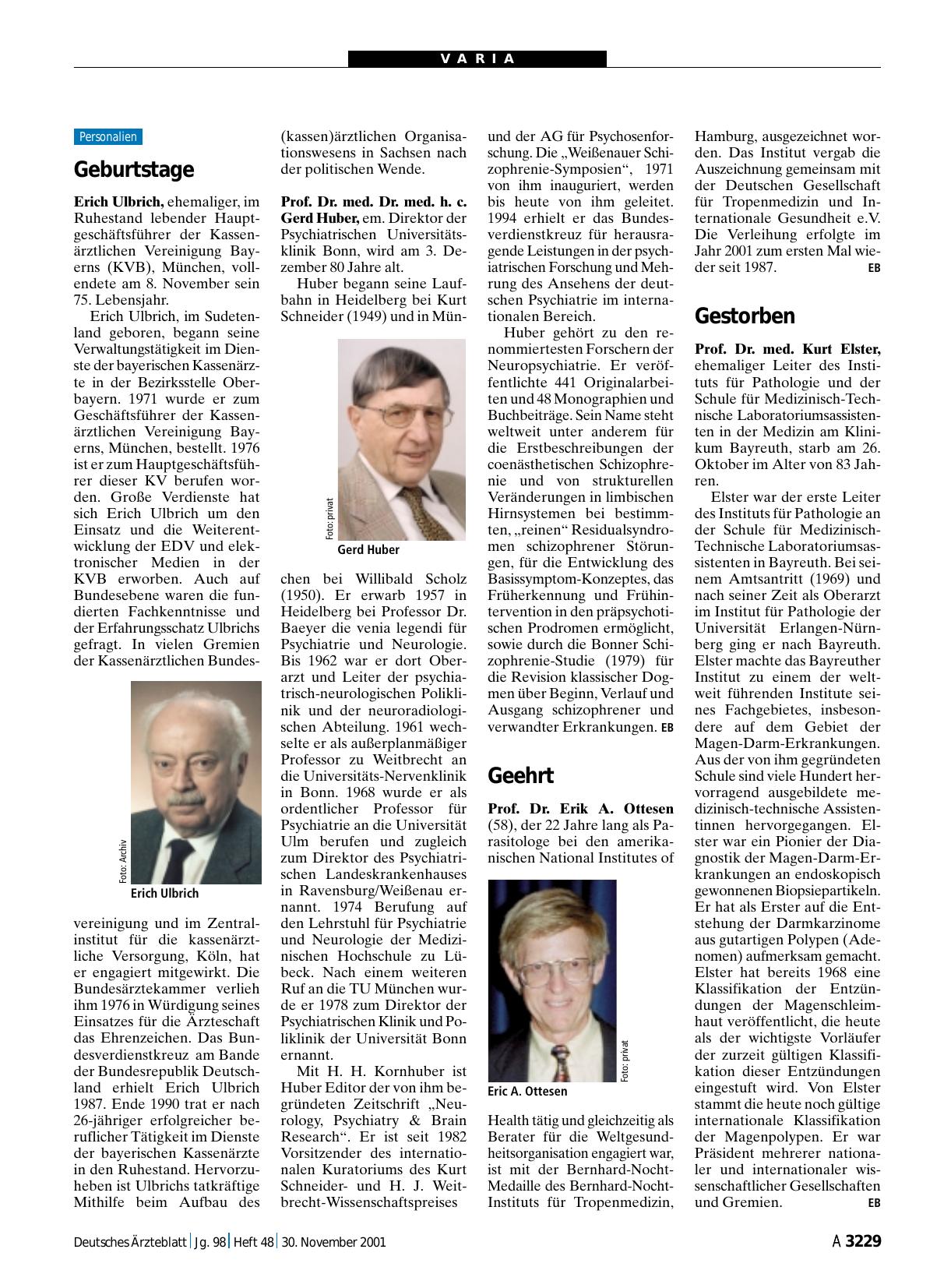 Vorschauseite 1: Geburtstage