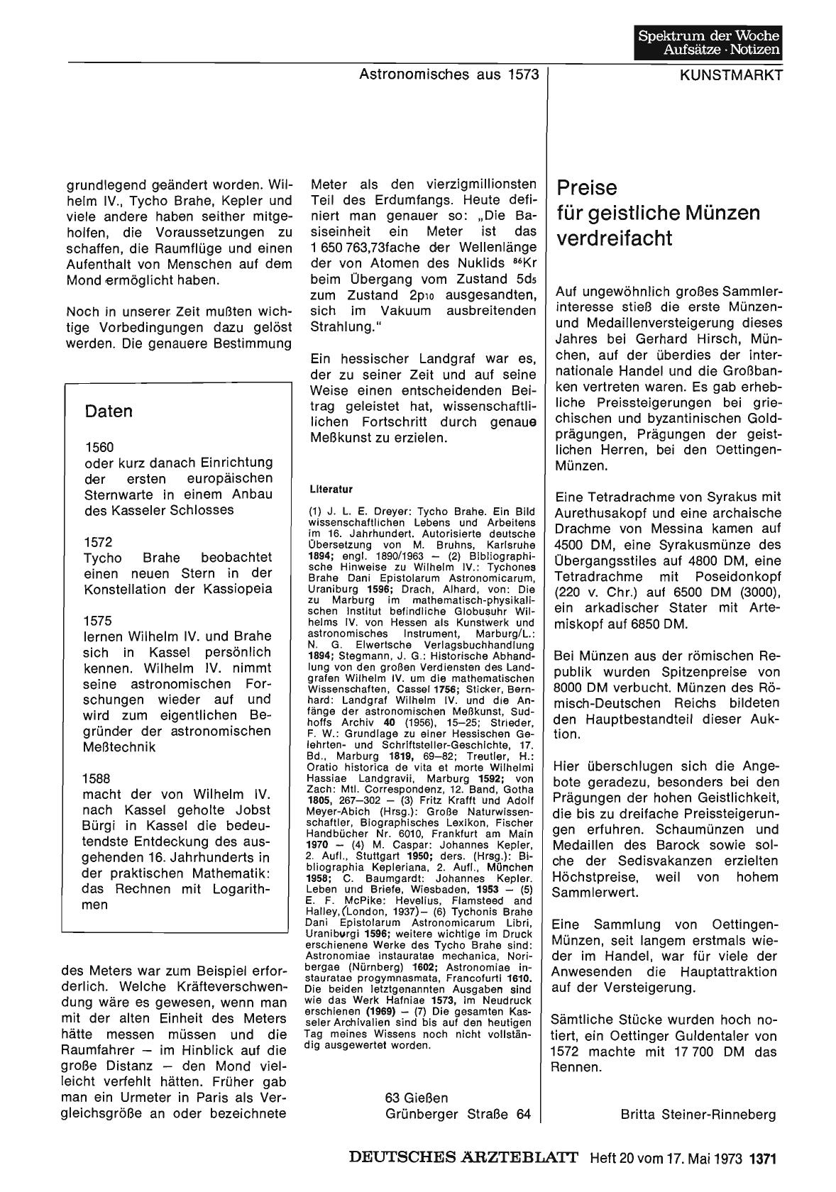 Vorschauseite 1: Preise für geistliche Münzen verdreifacht