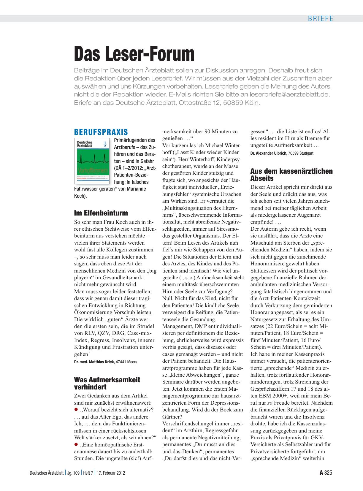 Vorschauseite 1: Berufspraxis: Im Elfenbeinturm