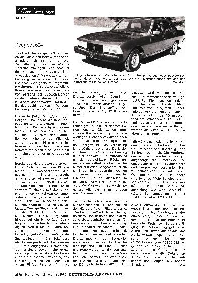 Vorschauseite 1: Peugeot 604