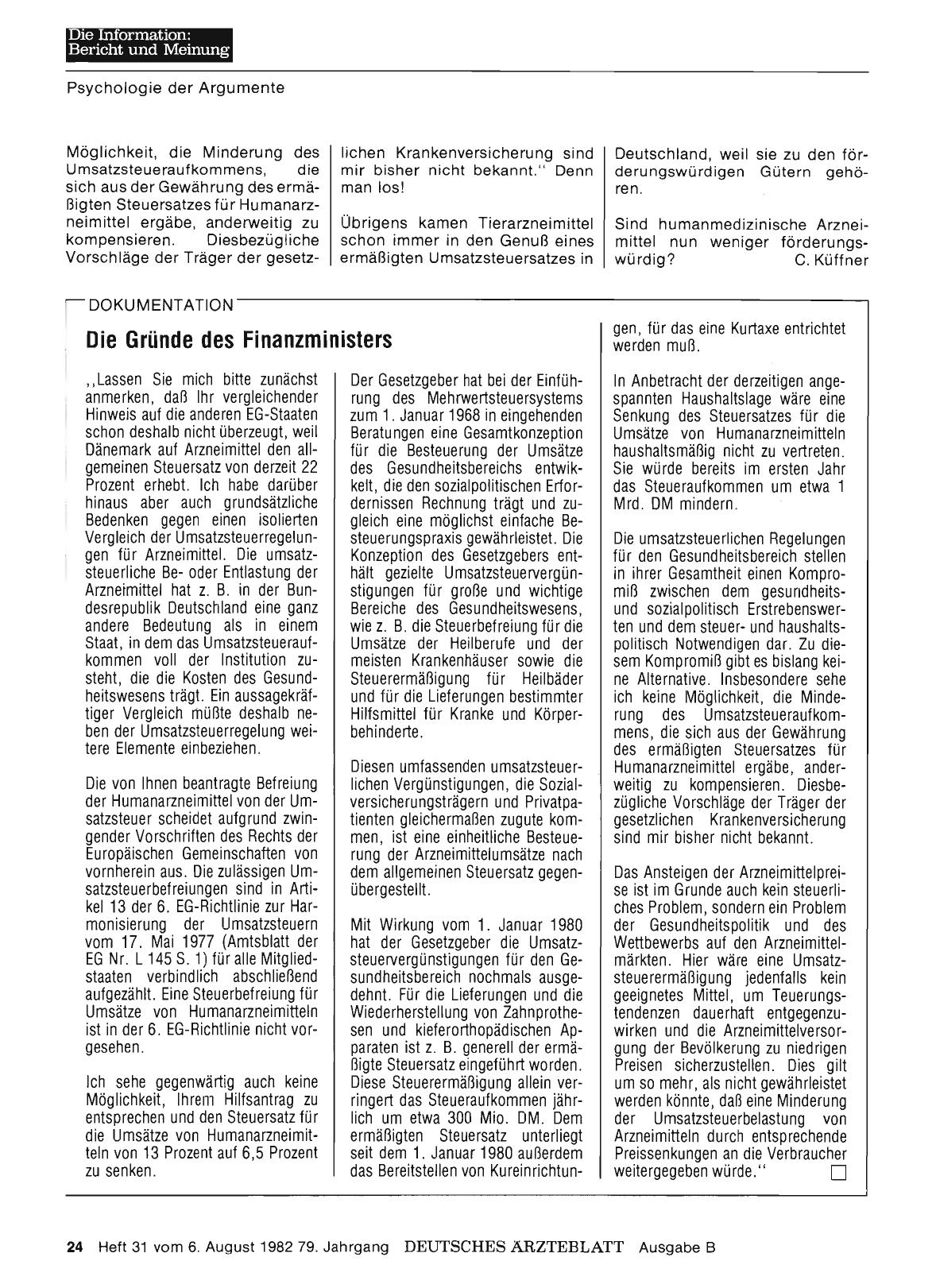 Vorschauseite 1: Die Gründe des Finanzministers