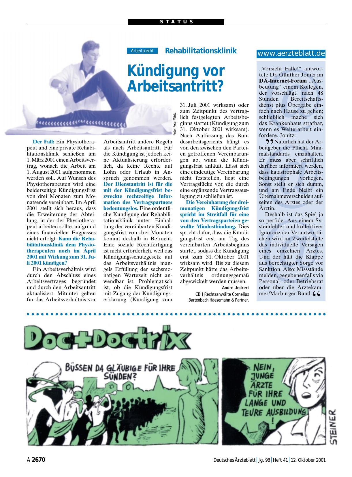 Vorschauseite 1: www. aerzteblatt. de