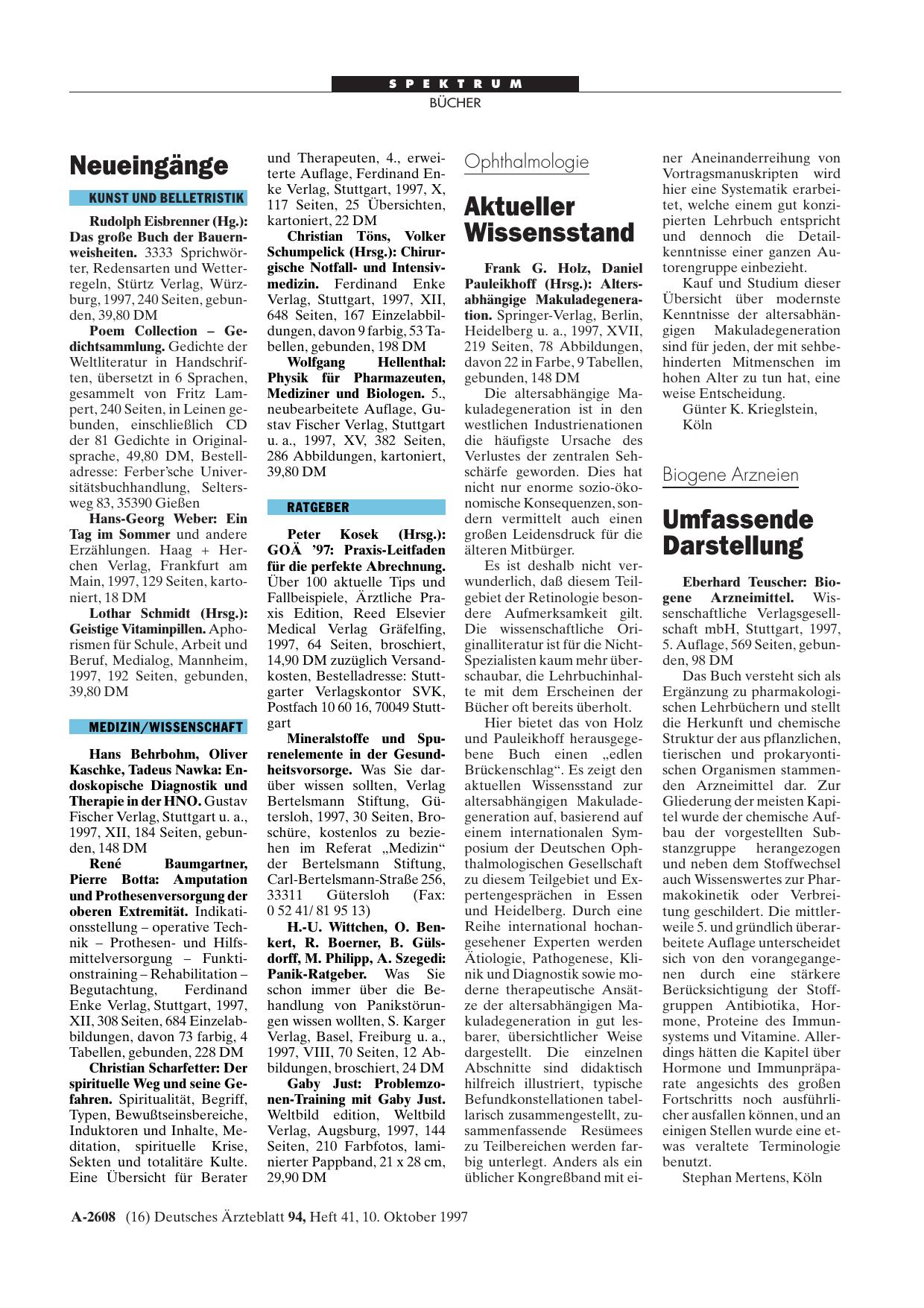 Vorschauseite 1: Altersabhängige Makuladegeneration