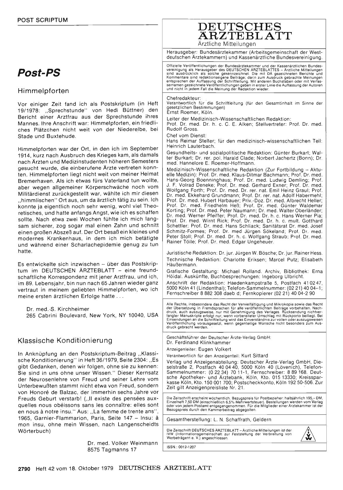 Vorschauseite 1: Post-PS: Klassische Konditionierung