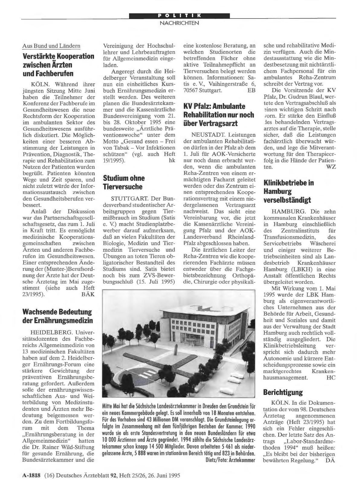 Vorschauseite 1: Studium ohne Tierversuche