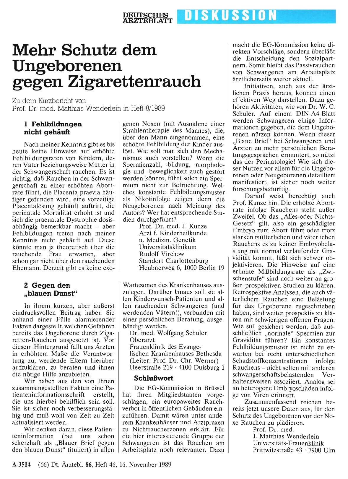 Vorschauseite 1: Mehr Schutz dem Ungeborenen gegen Zigarettenrauch: 2 Gegen den „blauen Dunst“