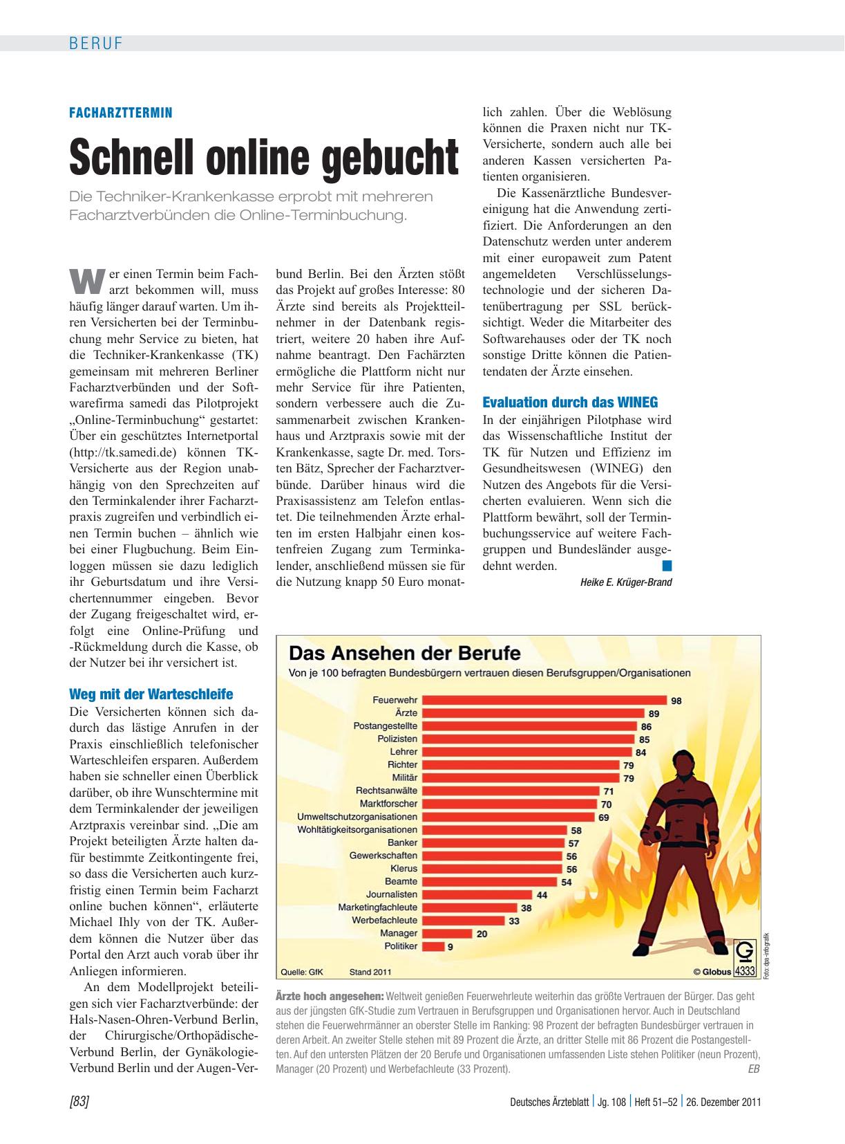 Vorschauseite 1: Facharzttermin: Schnell online gebucht