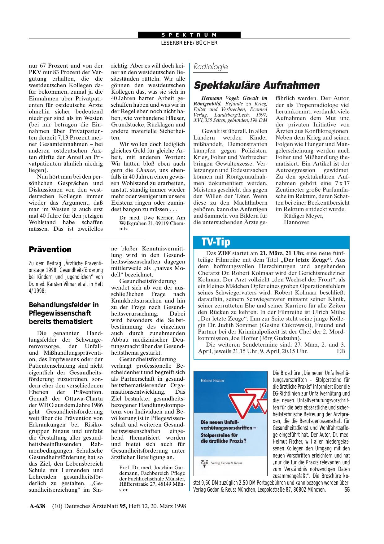 Vorschauseite 1: Gewalt im Röntgenbild
