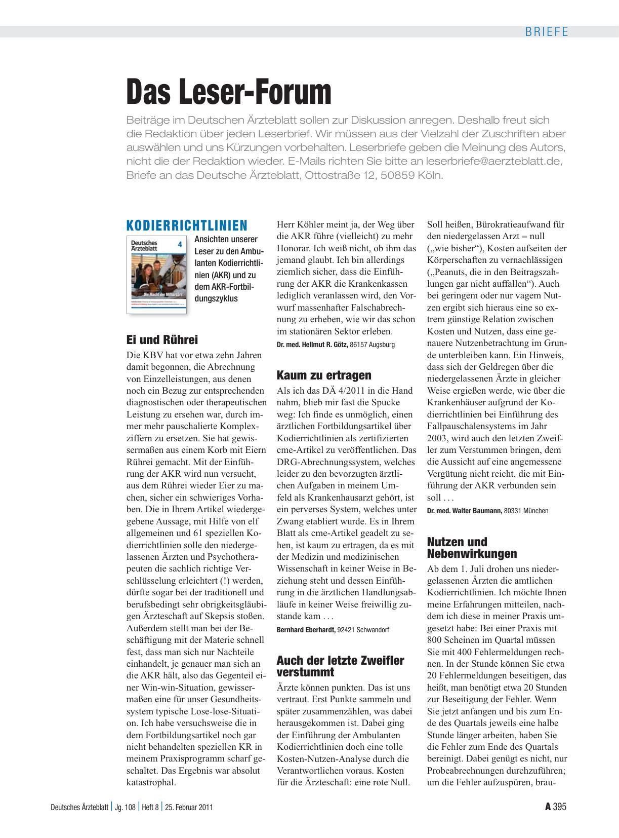 Vorschauseite 1: Kodierrichtlinien: Nutzen und Nebenwirkungen
