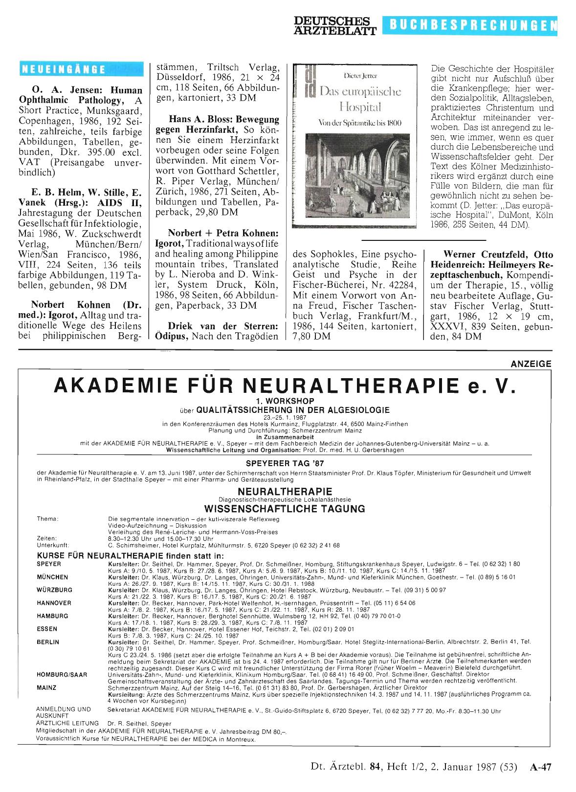 Vorschauseite 1: Neueingänge