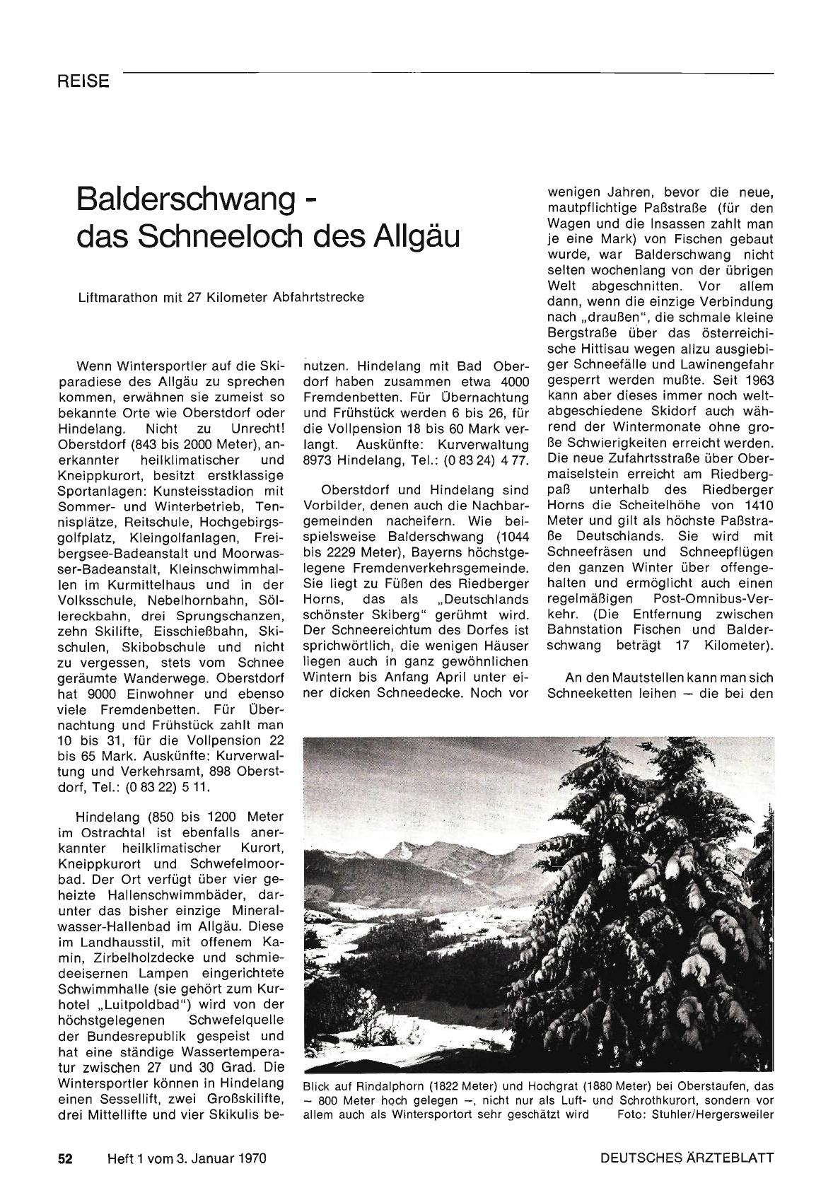 Vorschauseite 1: Balderschwang - das Schneeloch des Allgäu