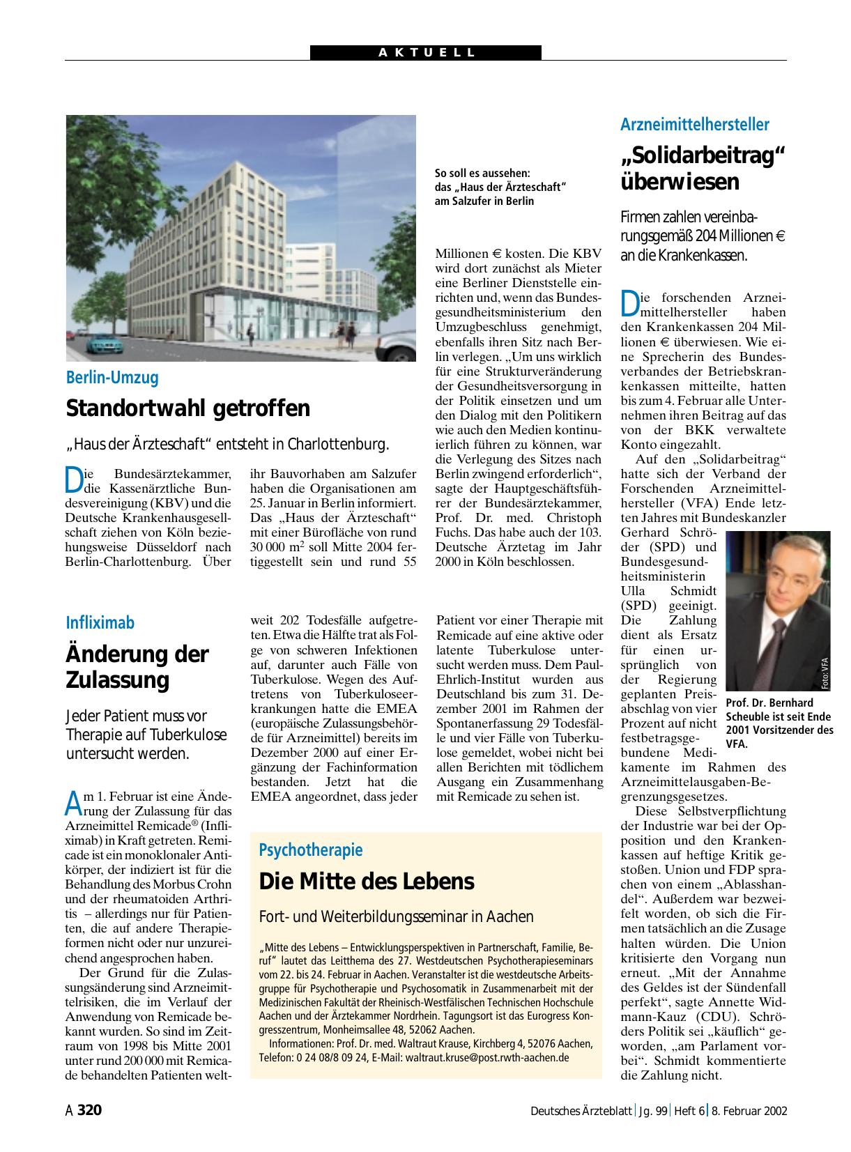 Vorschauseite 1: Arzneimittelhersteller: „Solidarbeitrag“ überwiesen