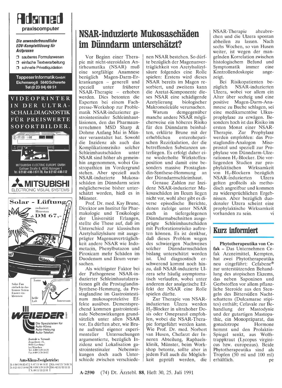 Vorschauseite 1: Kurz informiert