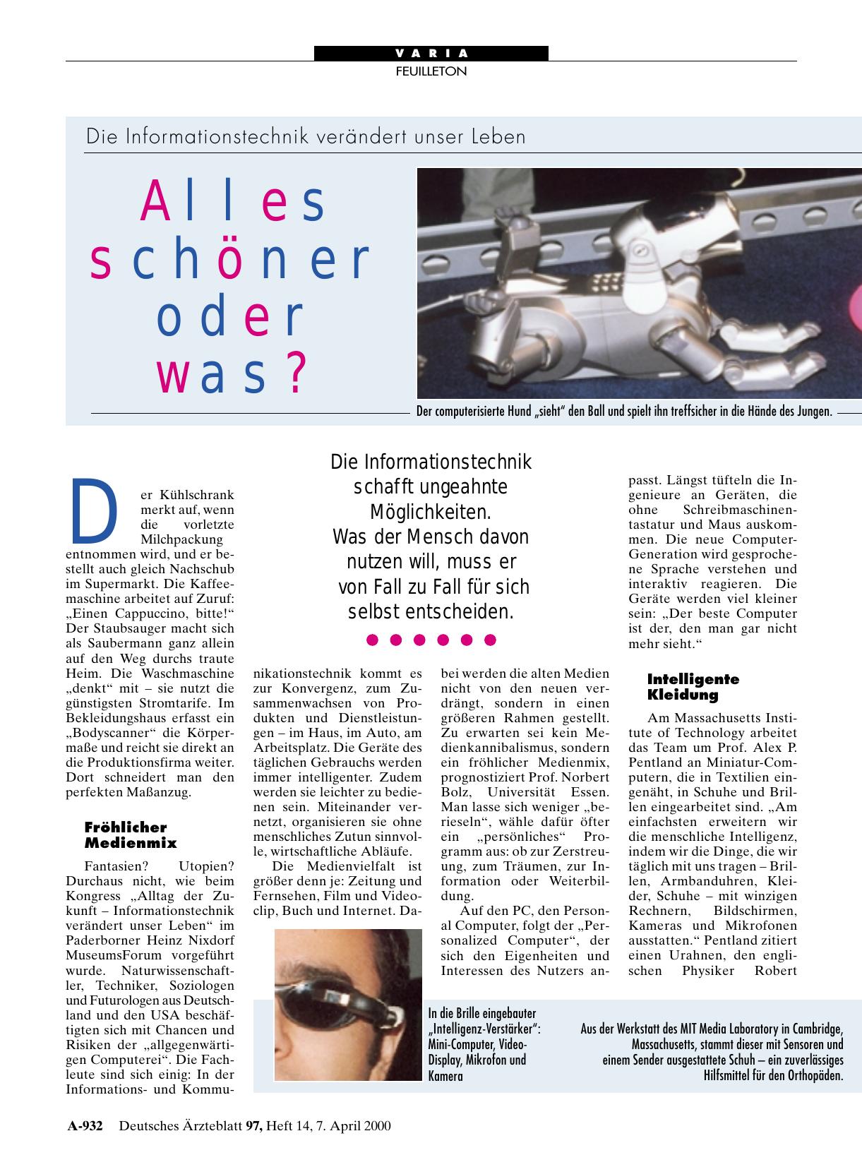 Vorschauseite 1: Die Informationstechnik verändert unser Leben: Alles schöner oder was?