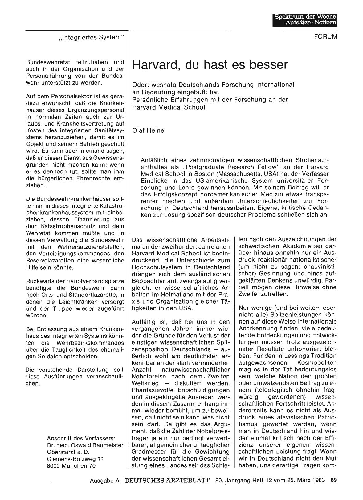 Vorschauseite 1: Harvard, du hast es besser