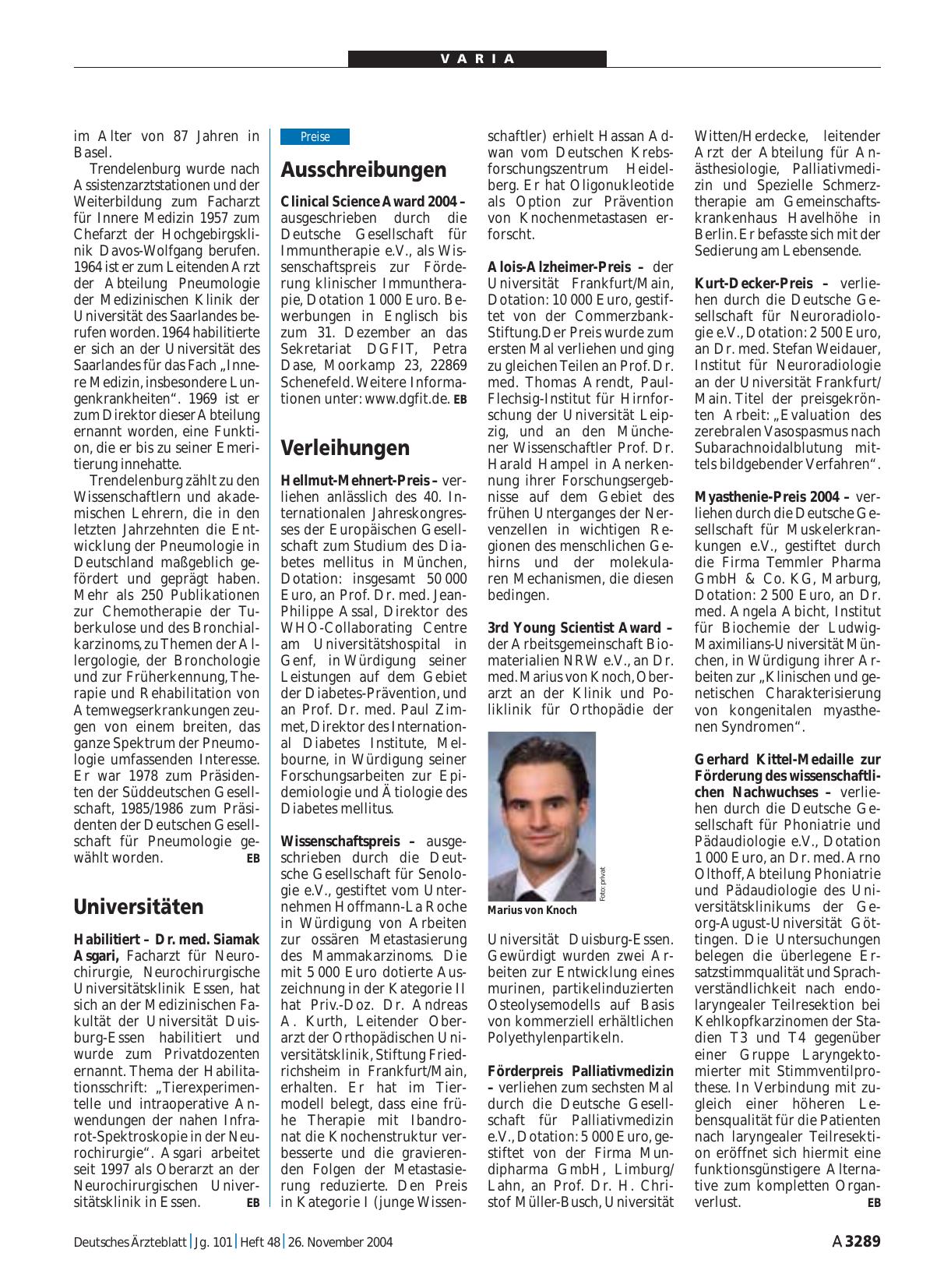 Vorschauseite 1: Universitäten