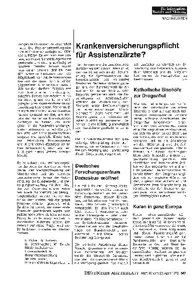 Vorschauseite 1: Katholische Bischöfe zur Drogenflut
