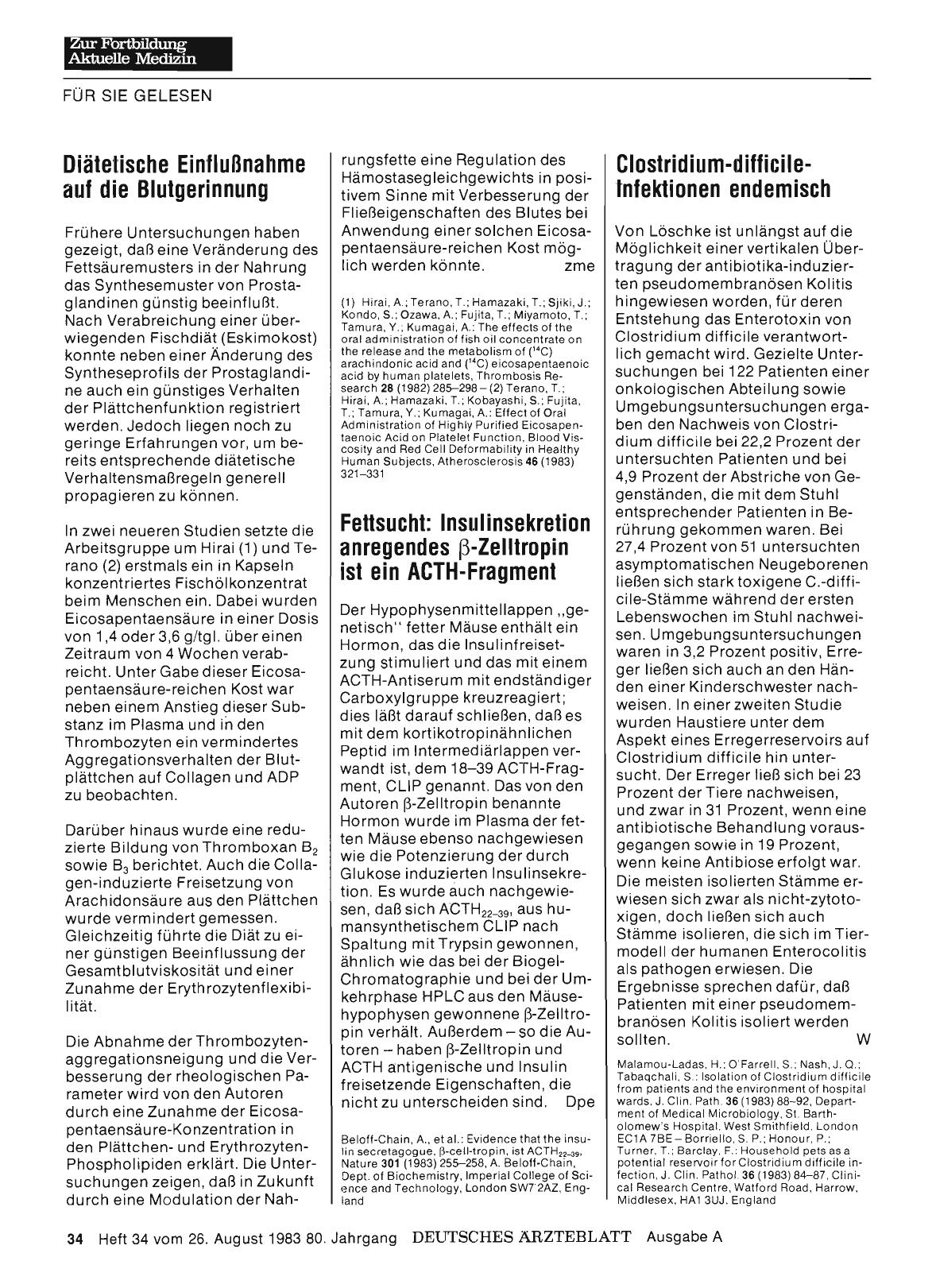 Vorschauseite 1: Clostridium-difficile-Infektionen endemisch