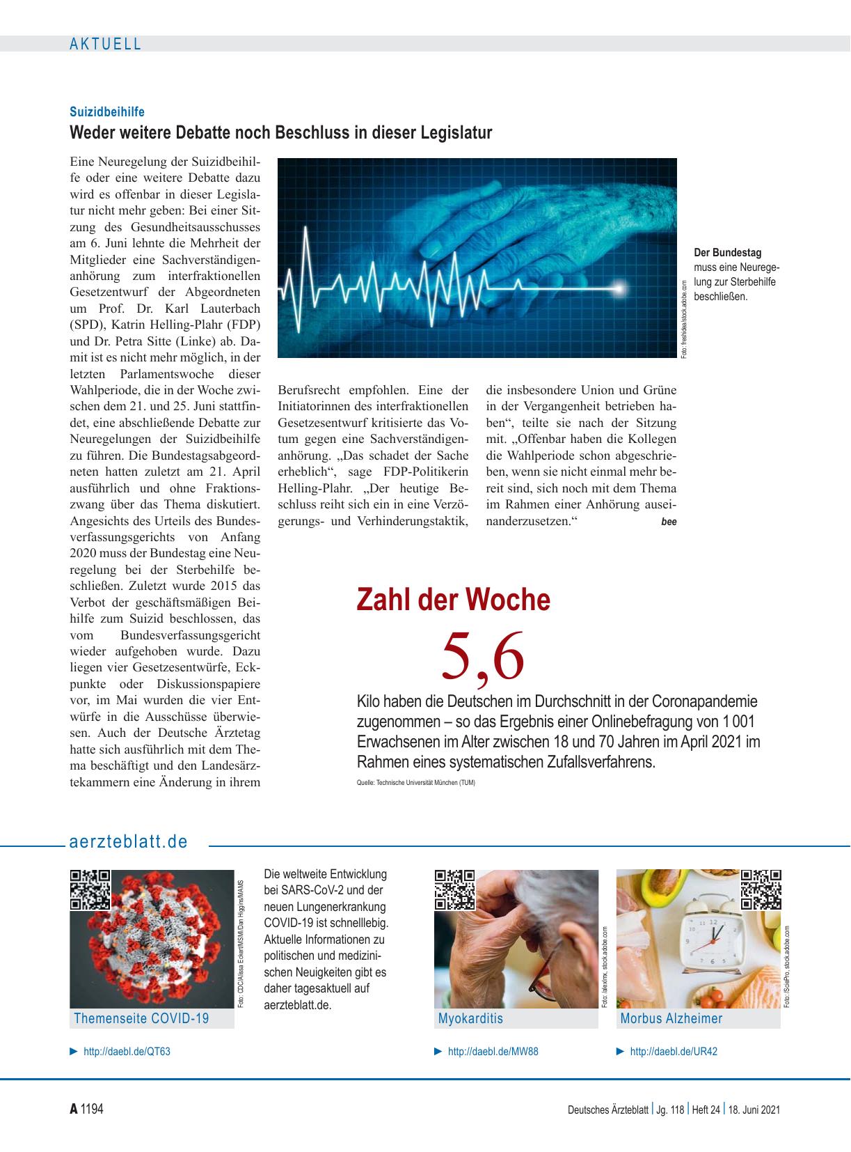 Vorschauseite 1: Zahl der Woche 5,6