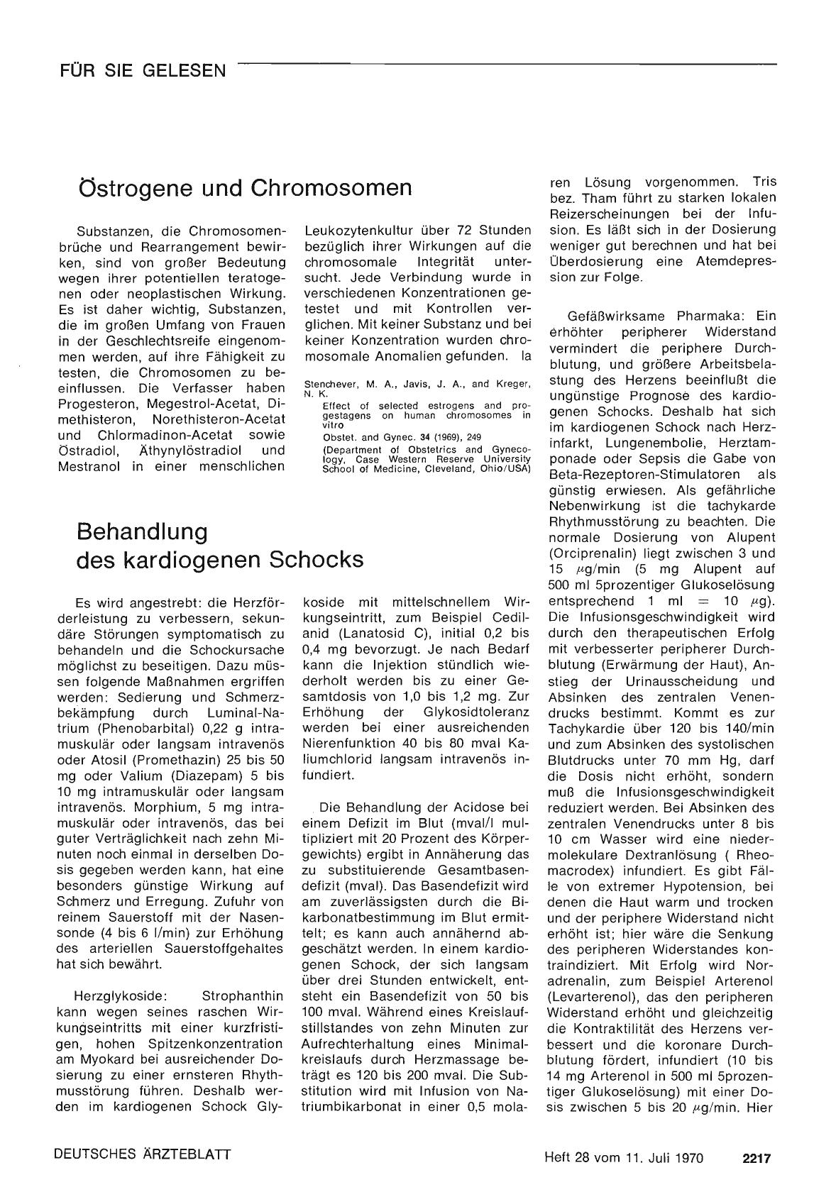 Vorschauseite 1: Östrogene und Chromosomen