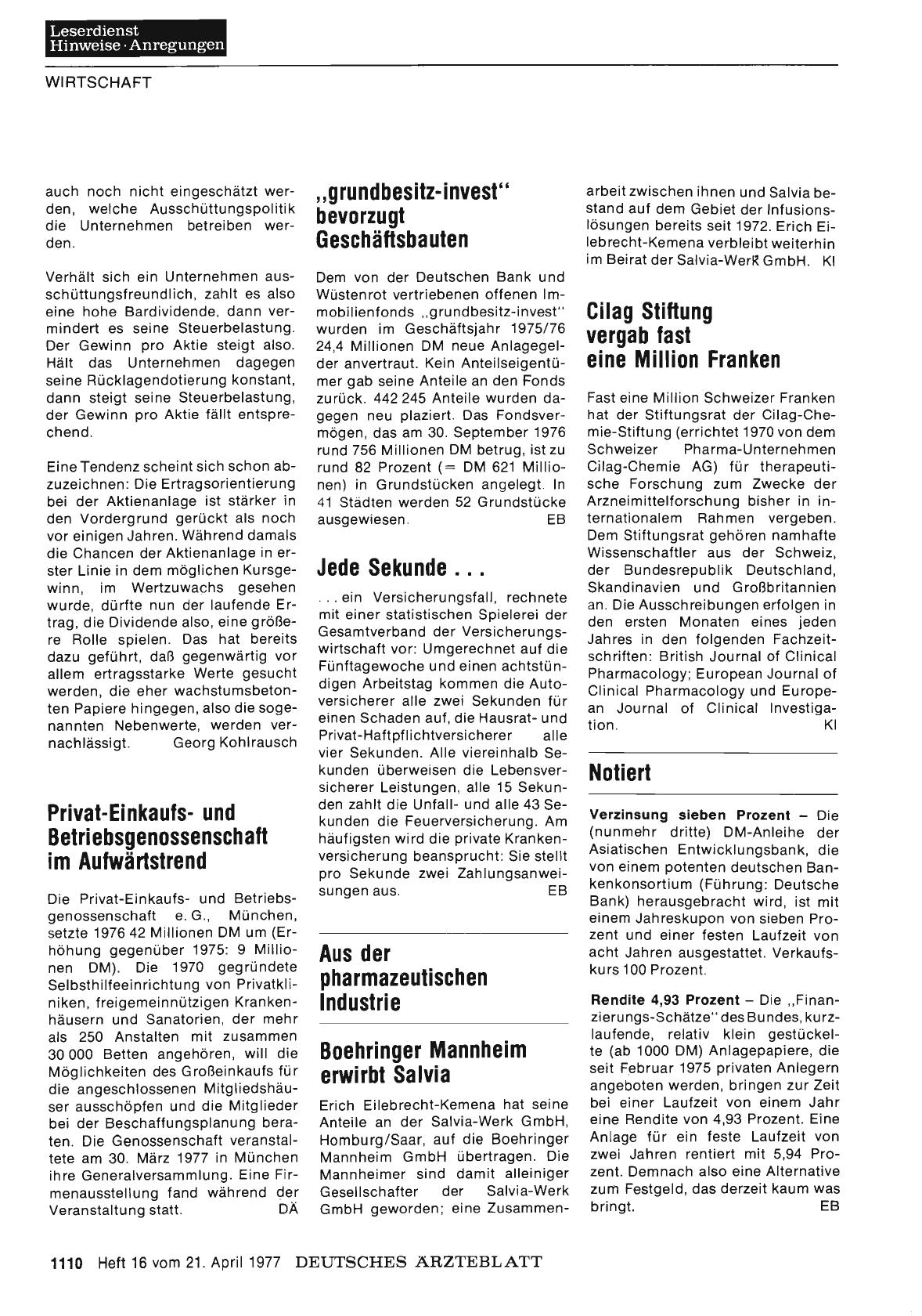 Vorschauseite 1: Jede Sekunde. ..