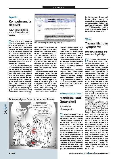 Vorschauseite 1: Hepatitis: KompetenznetzHep-Net