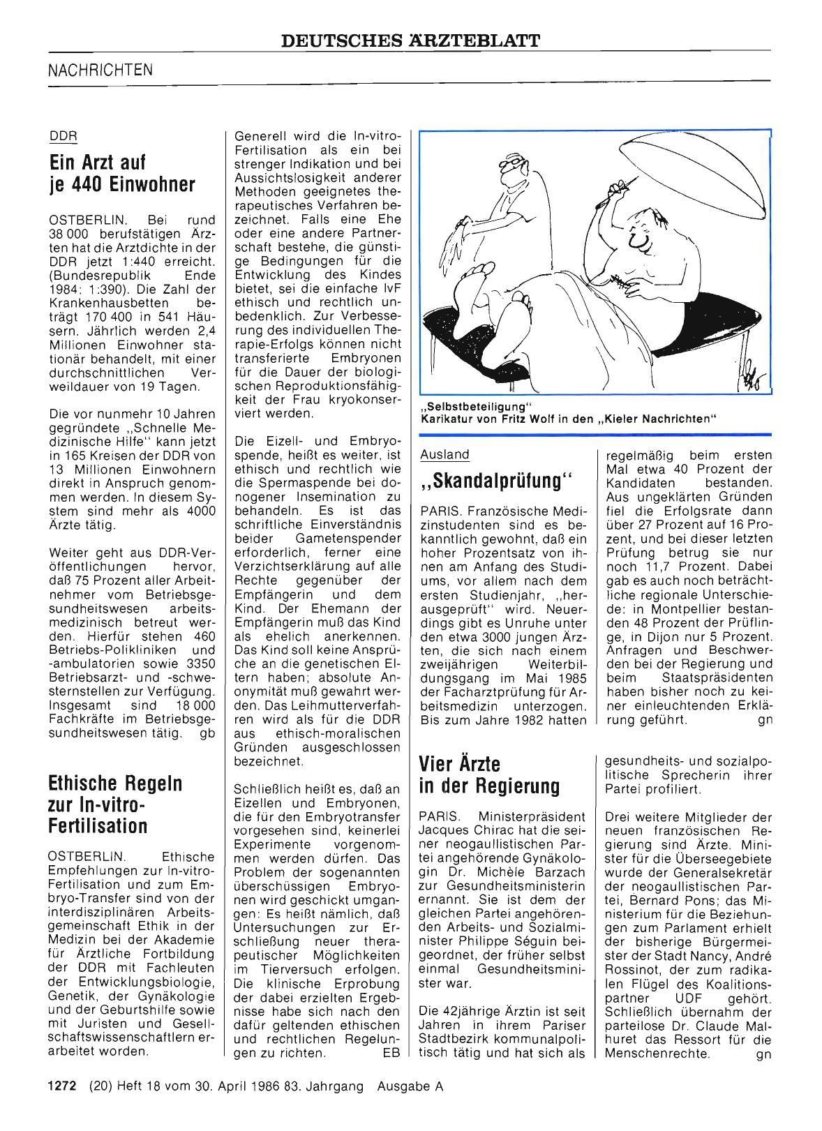 Vorschauseite 1: Vier Ärzte in der Regierung