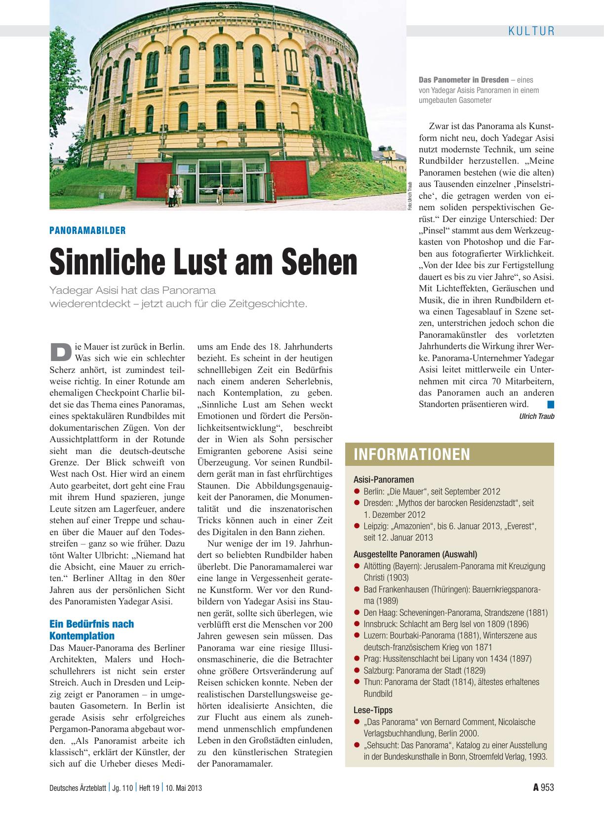 Vorschauseite 1: Panoramabilder: Sinnliche Lust am Sehen