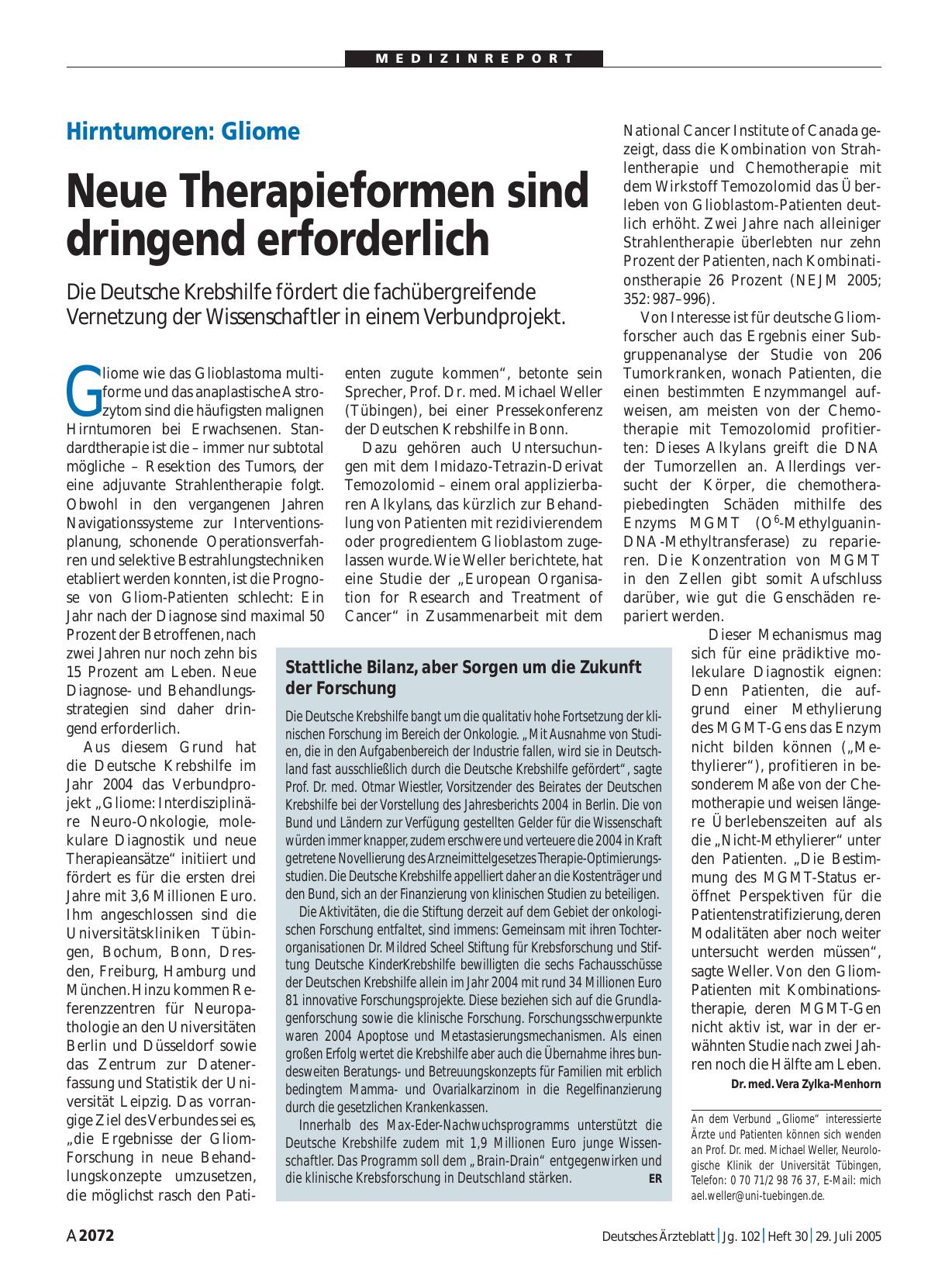 Vorschauseite 1: Stattliche Bilanz, aber Sorgen um die Zukunft der Forschung